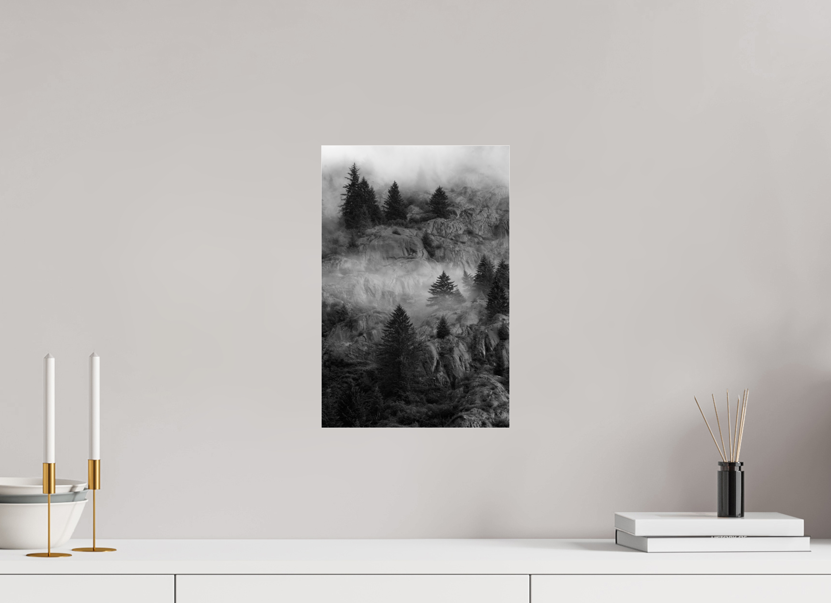 10 x 15″, acrylic Cloud forest