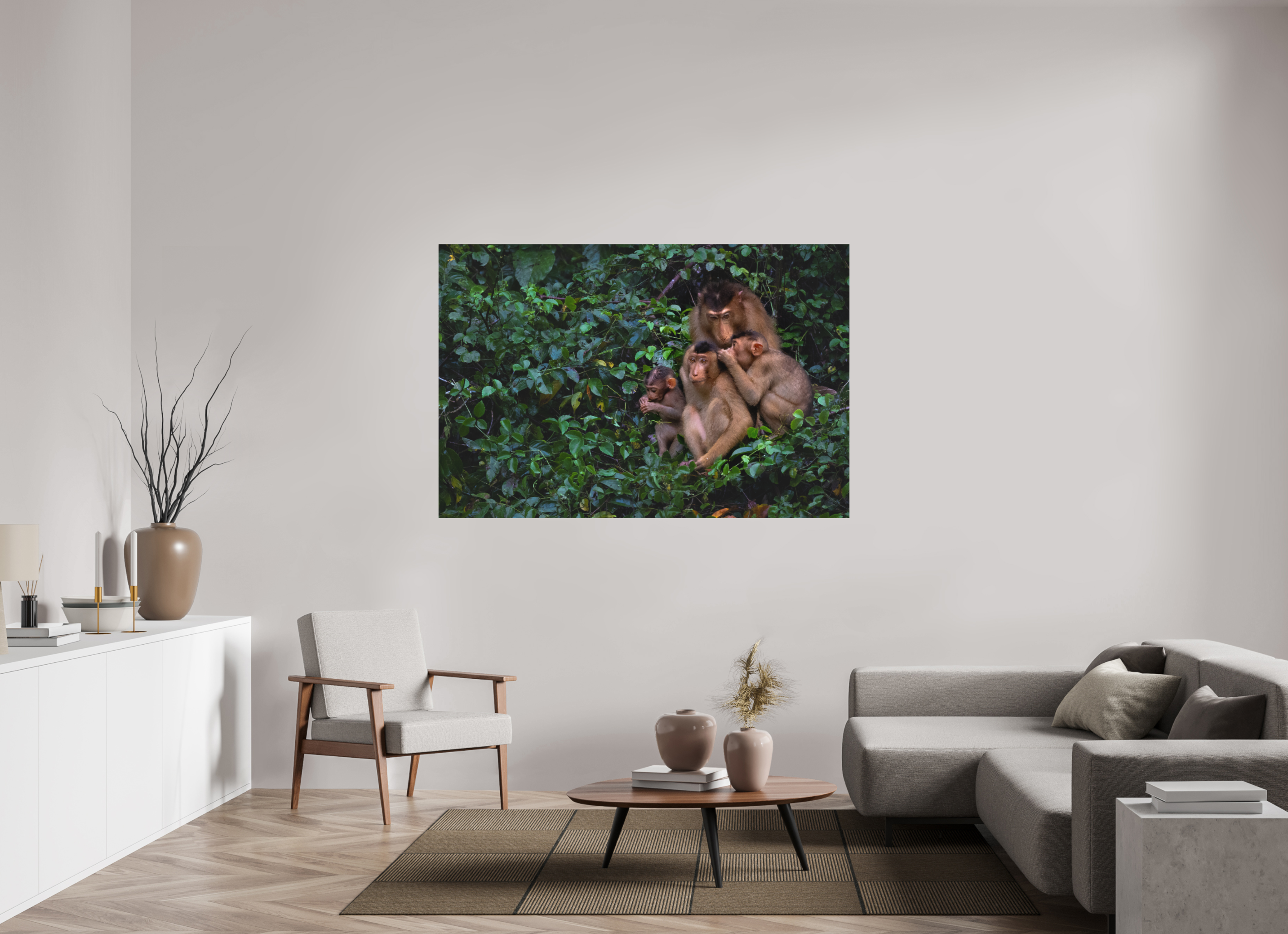 66 x 44″, Metal Family Ties