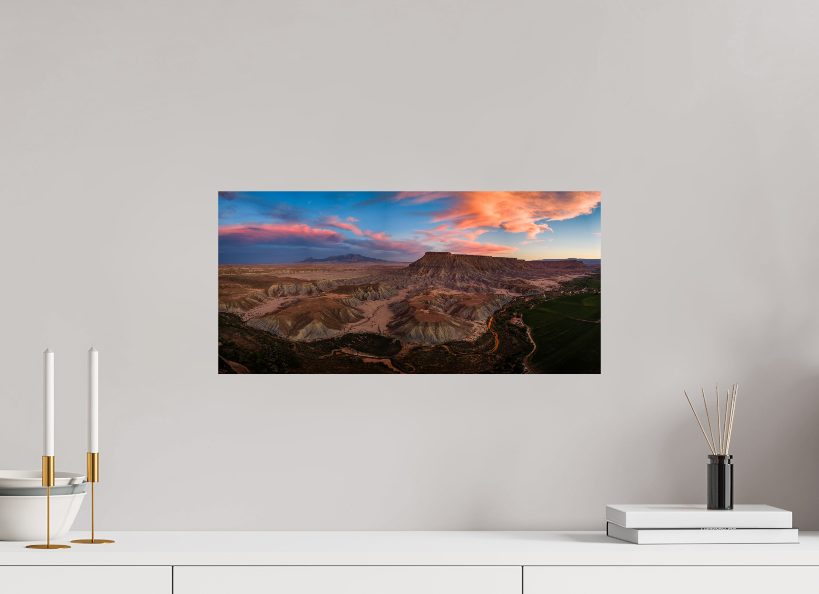 20.9 x 10″, Fine Art prints Last Light of the Badlands