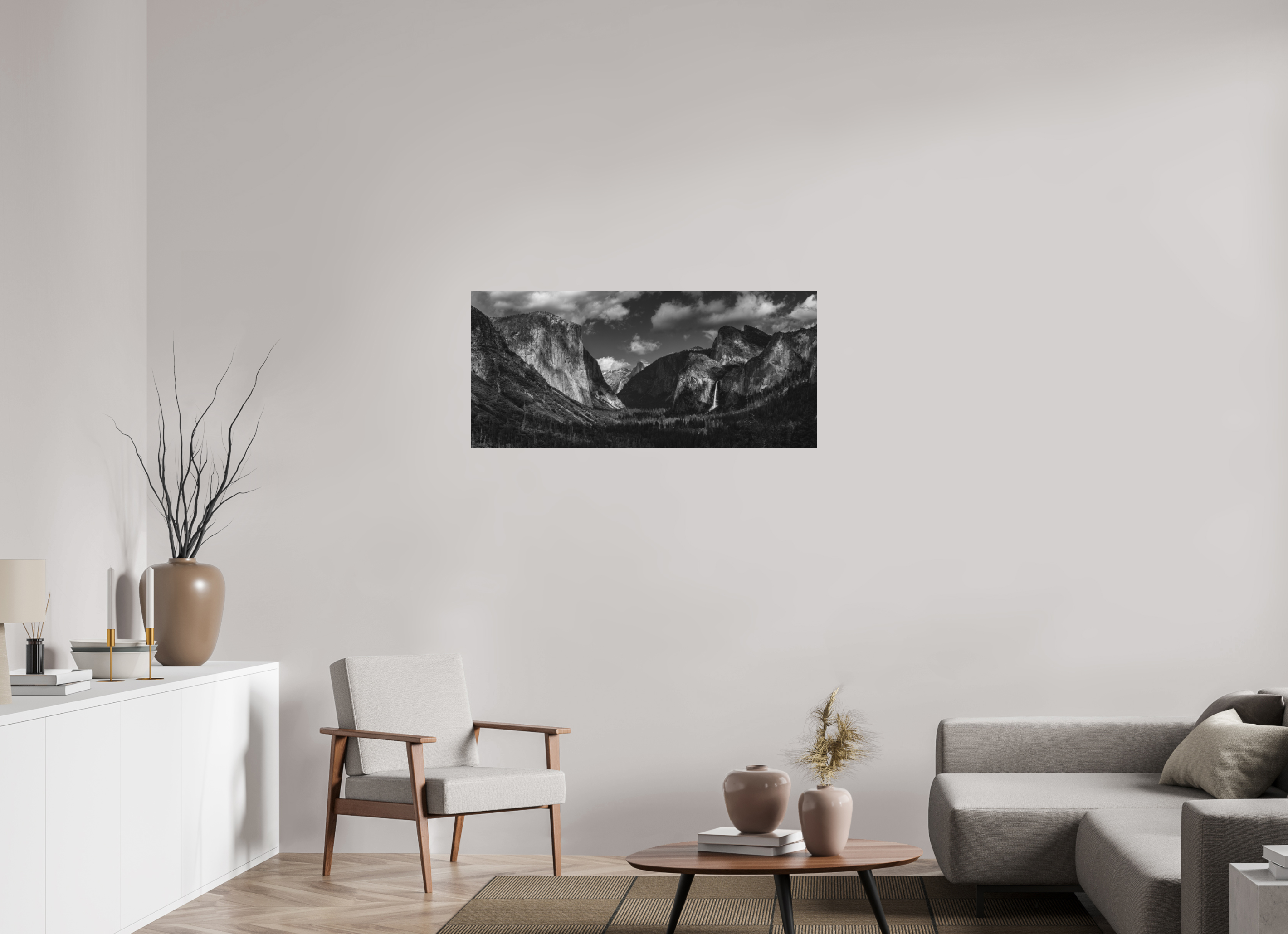 44.1 x 20″, Metal tunnel view, silver