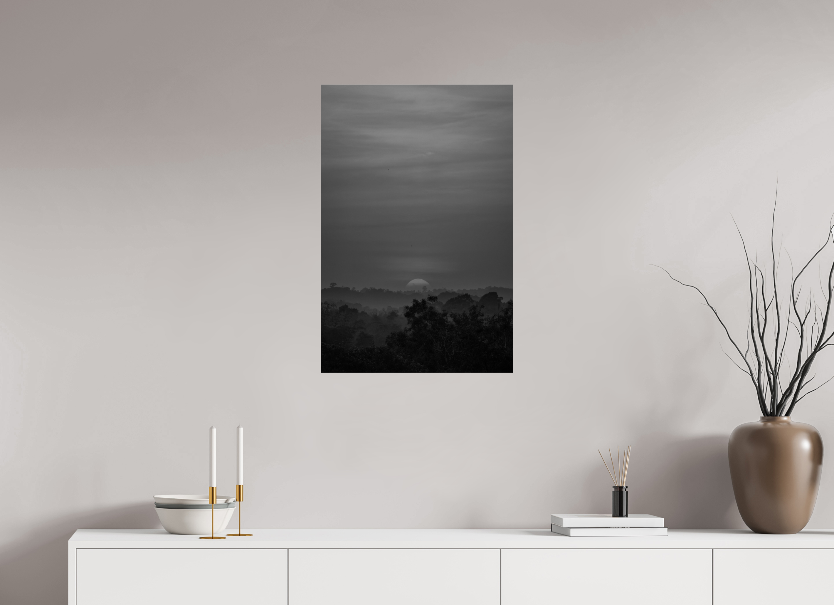 20 x 30″, acrylic Rainforest Dawn