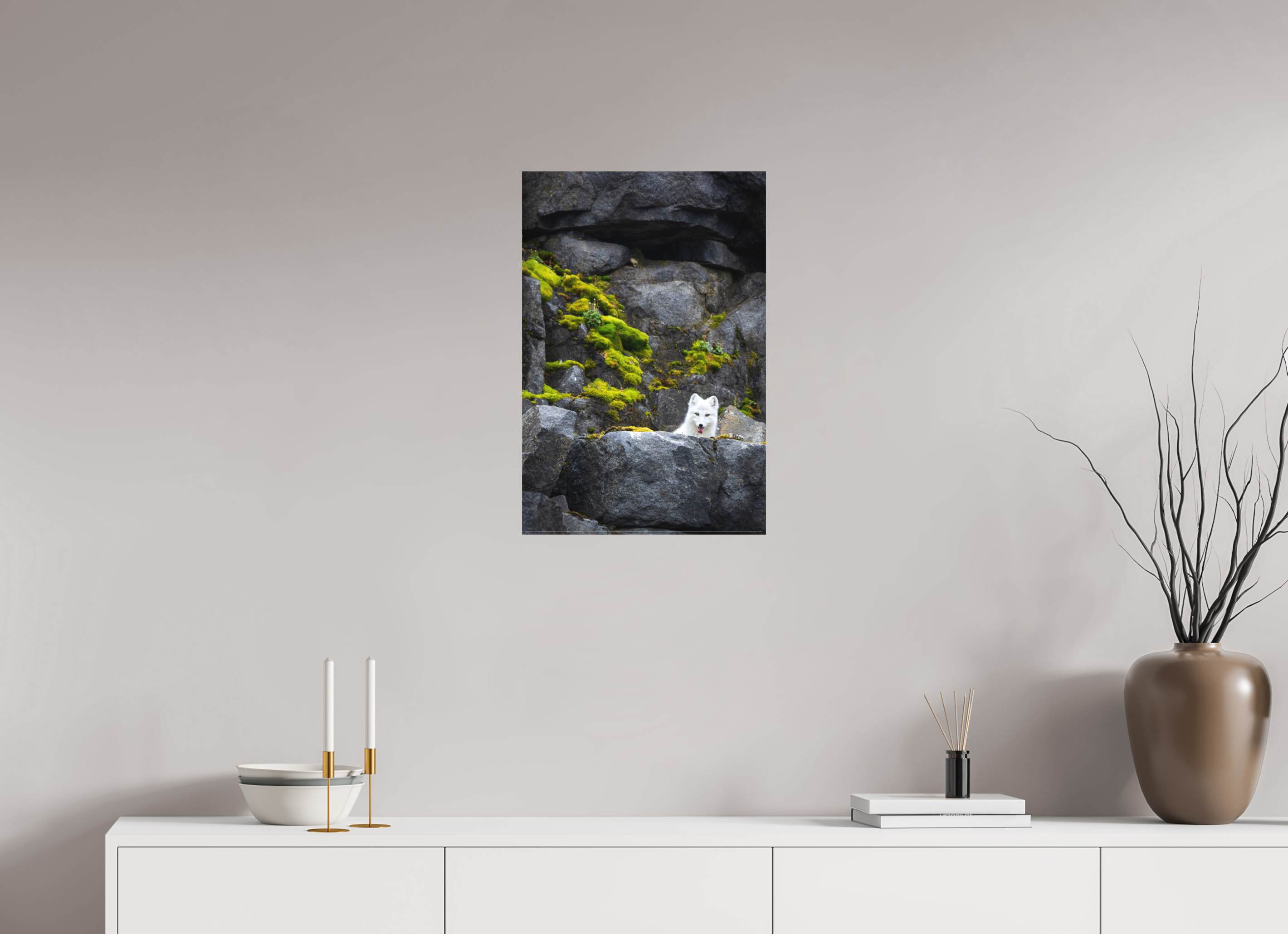 16 x 24″, Canvas WHITE FOX