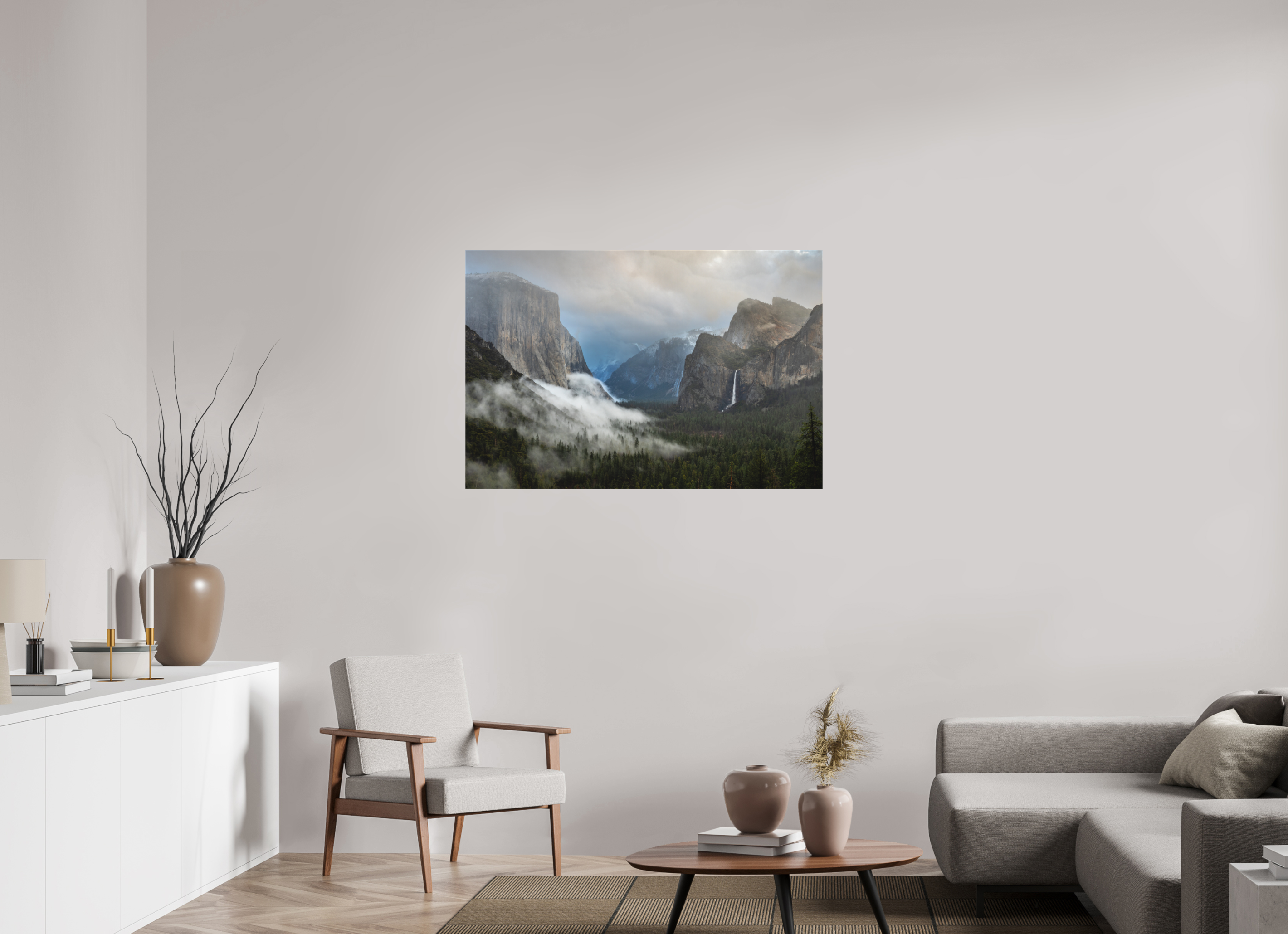 45 x 30″, Canvas Morning Mist, Yosemite Valley