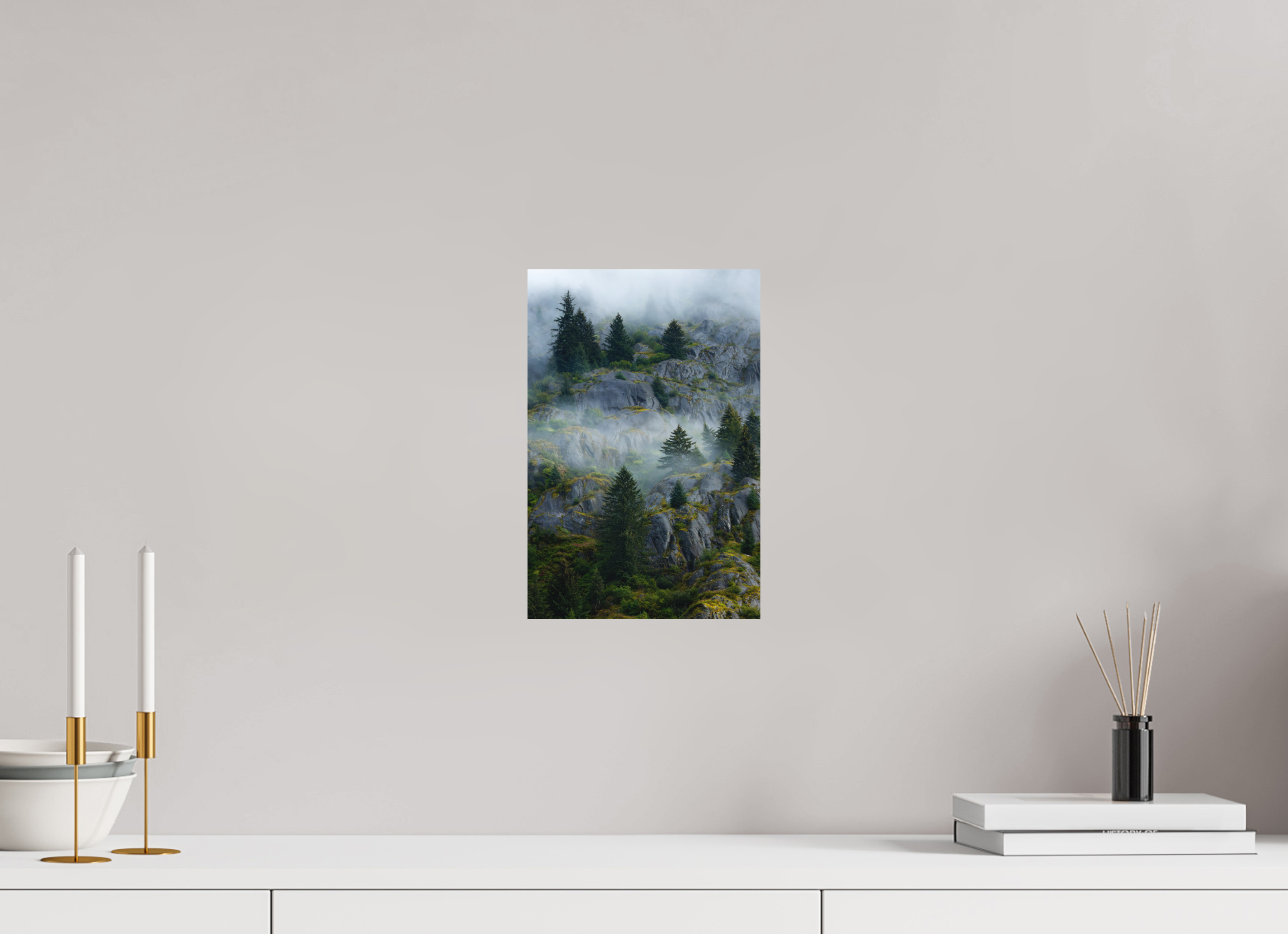8 x 12″, Metal Cloud forest