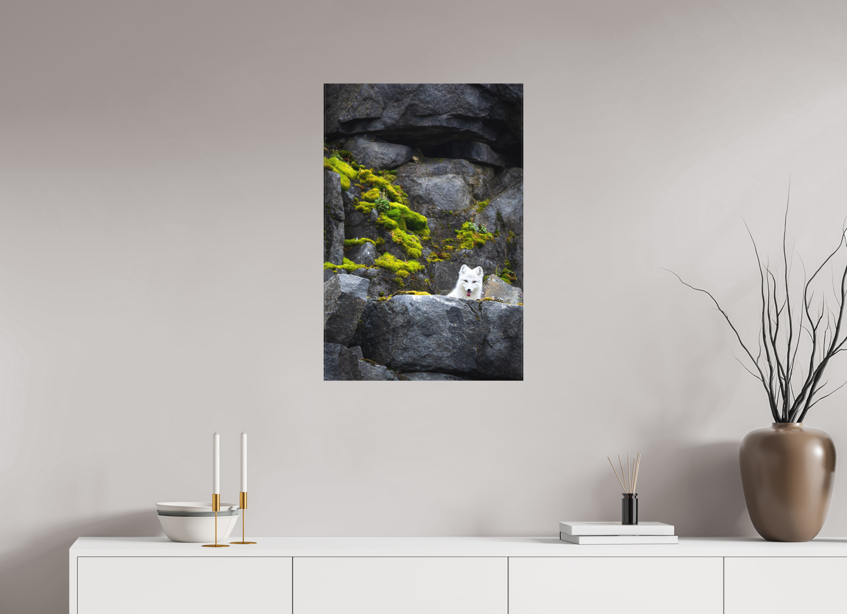 20 x 30″, Canvas WHITE FOX