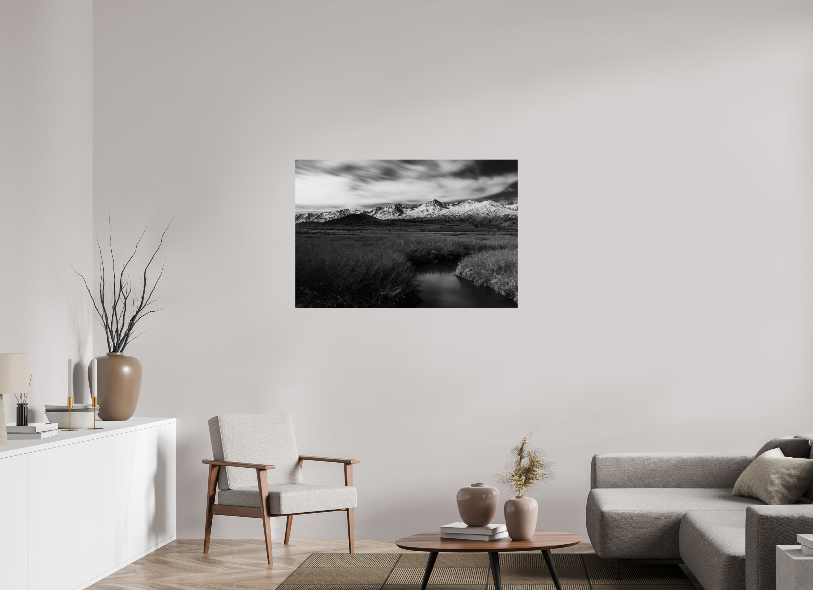 45 x 30″, Fine Art prints Eastern Sierra in Black and White