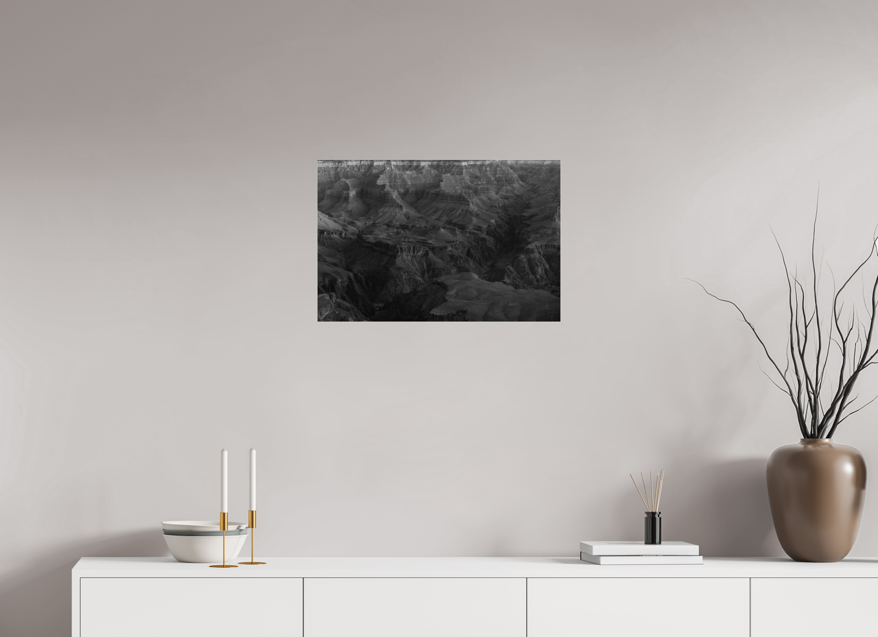 24 x 16″, acrylic Grand Canyon River View – Layered Rock Formations Fine Art Print