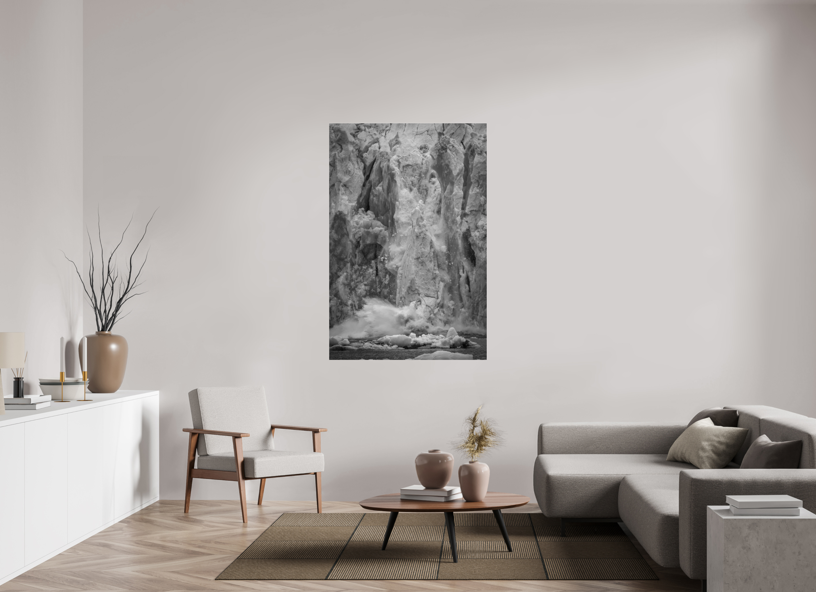 40 x 60″, acrylic BLUE GLACIER