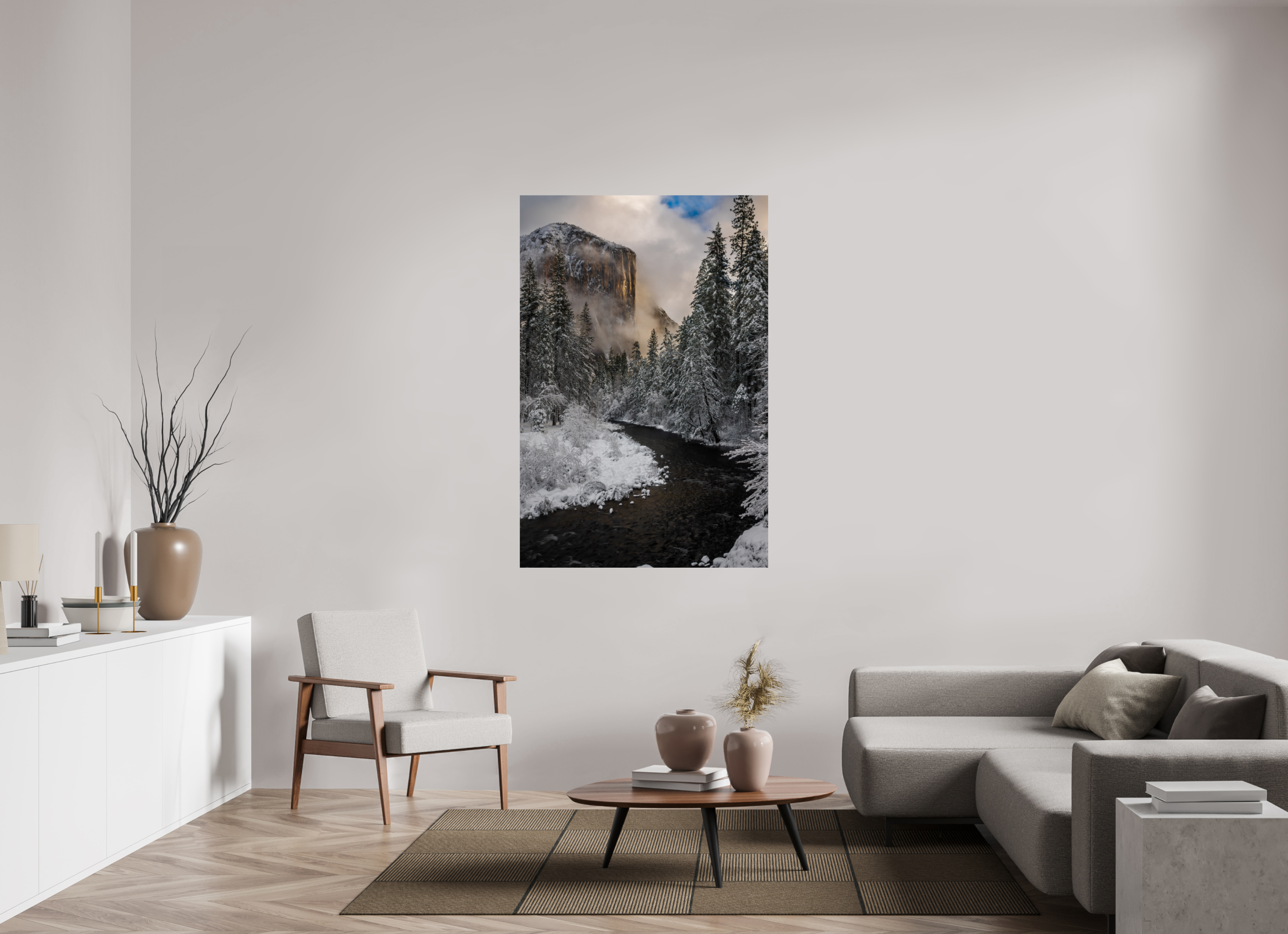 40 x 60″, Fine Art prints El Capitan and the Merced, After the Storm