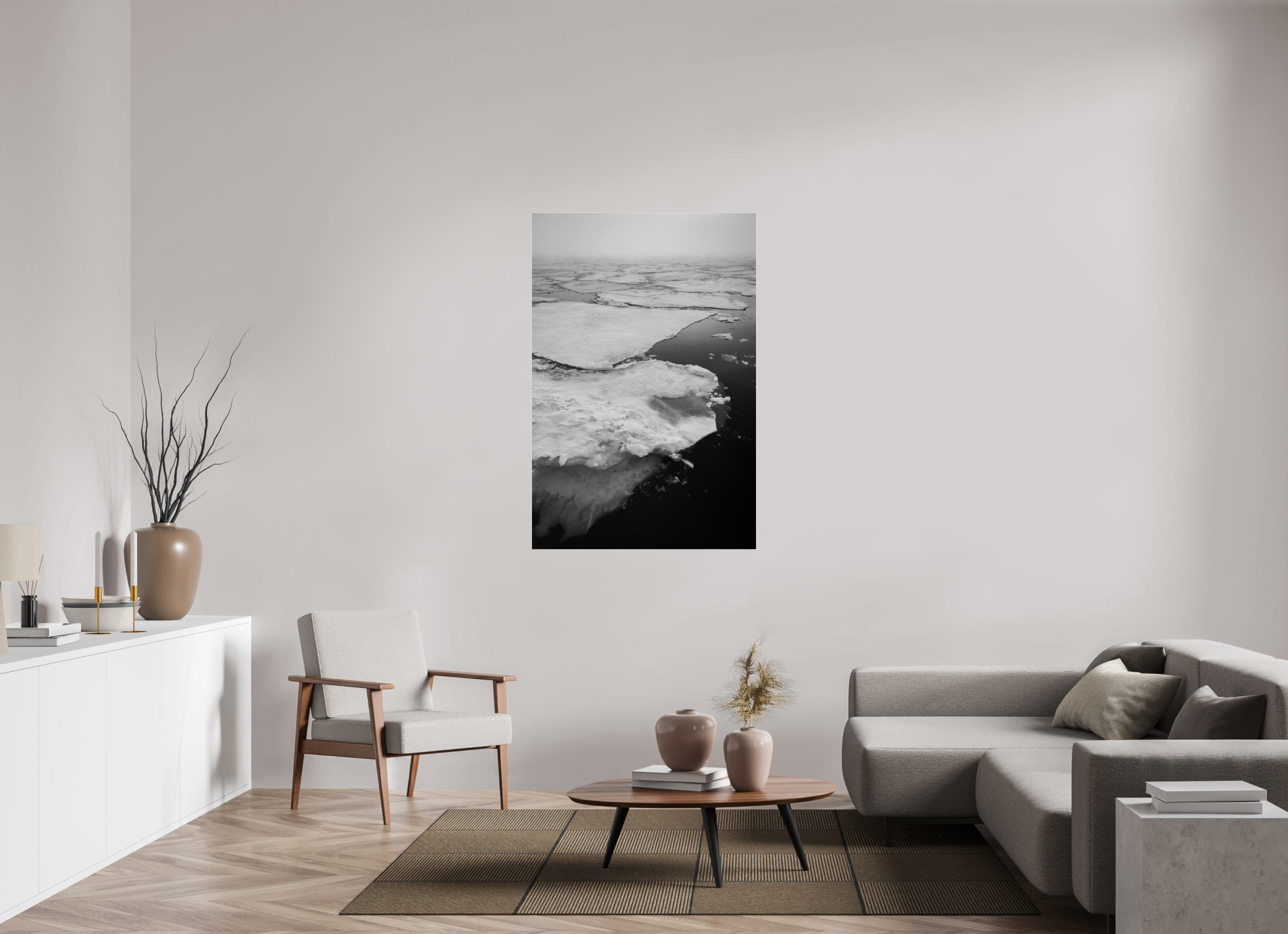 36 x 54″, acrylic ARCTIC DRIFT