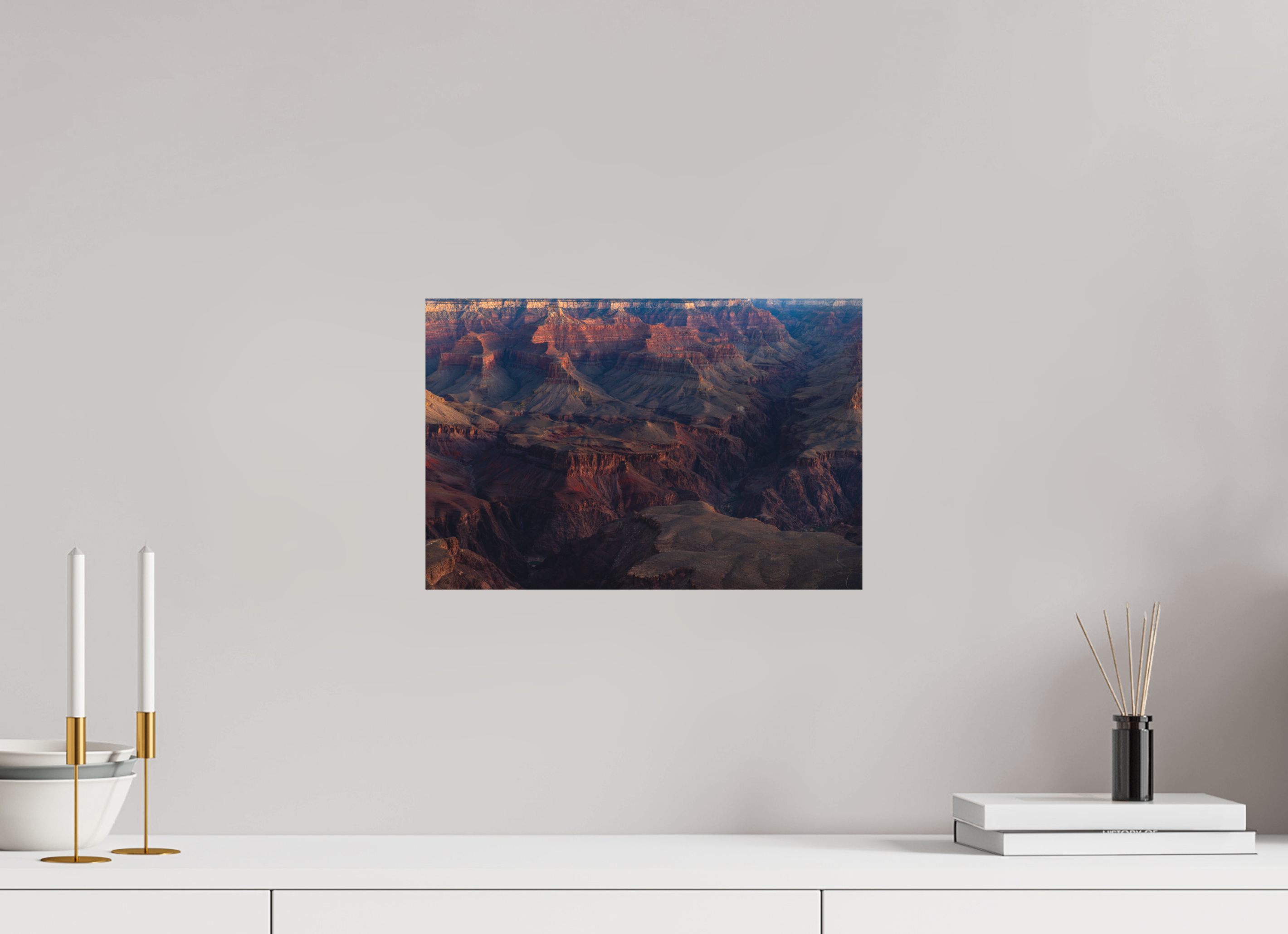 15 x 10″, Metal Grand Canyon River View – Layered Rock Formations Fine Art Print