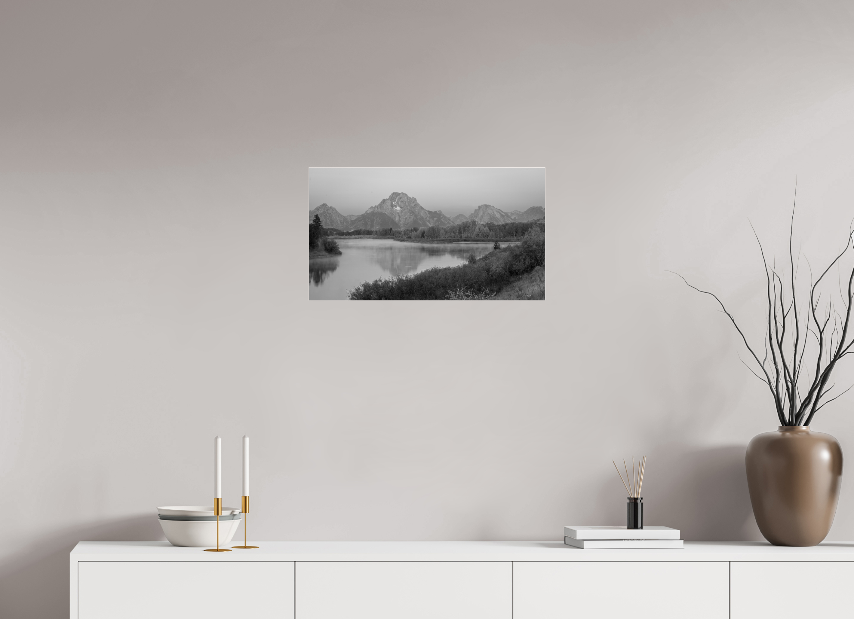 24 x 13.5″, acrylic TETON REFLECTION