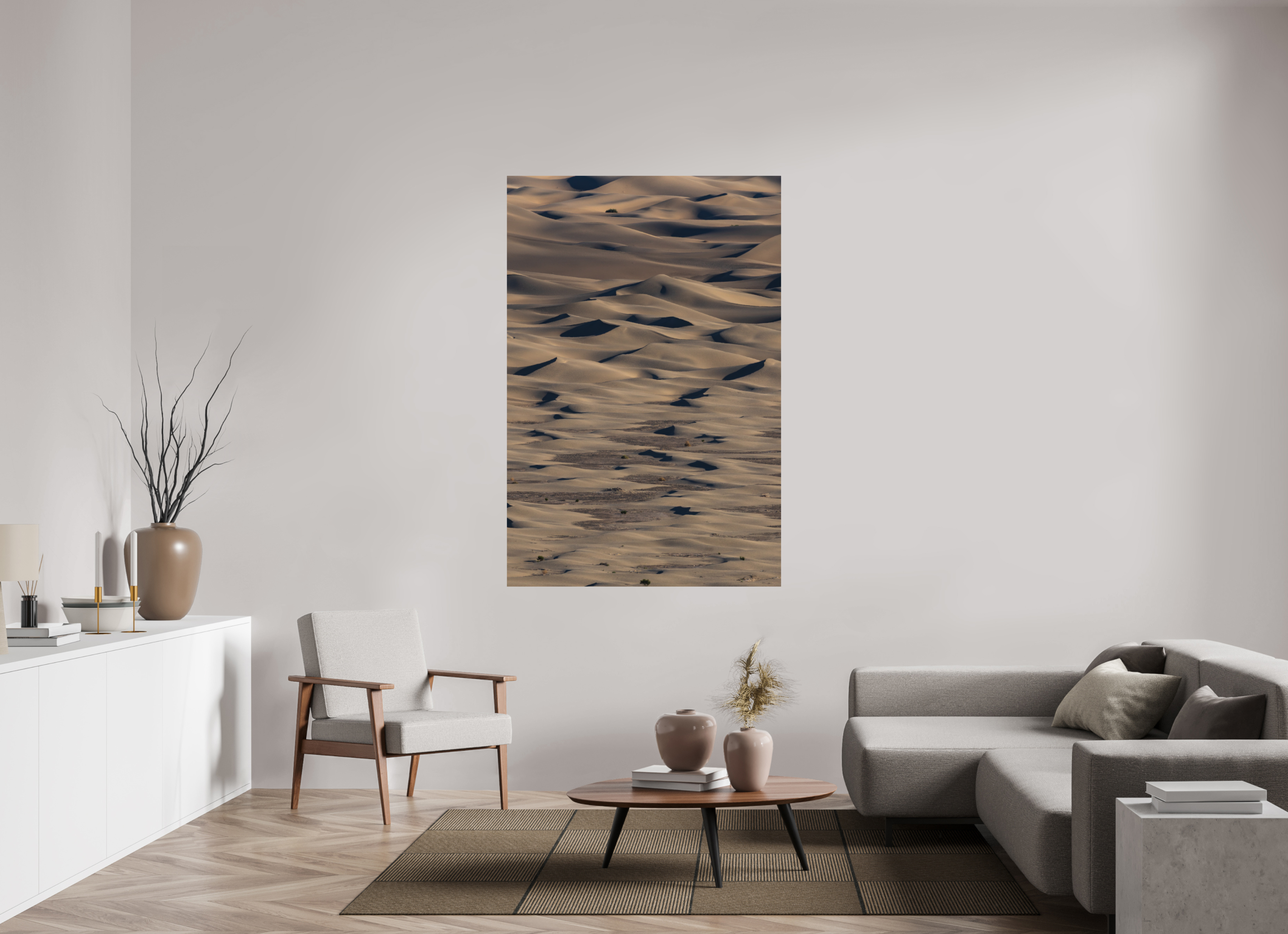 44 x 66″, Metal DUNES AT DUSK