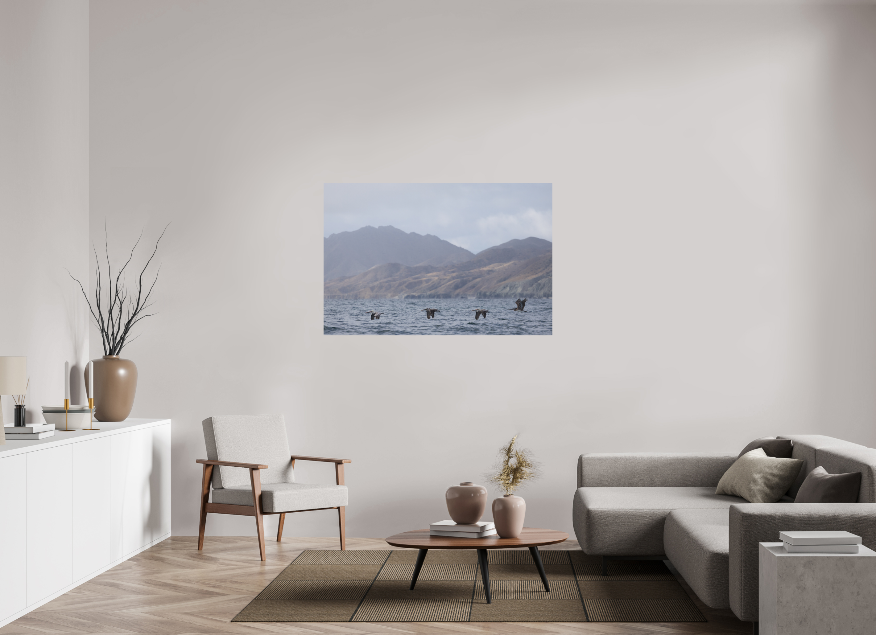 54 x 36″, Metal Morning Flight