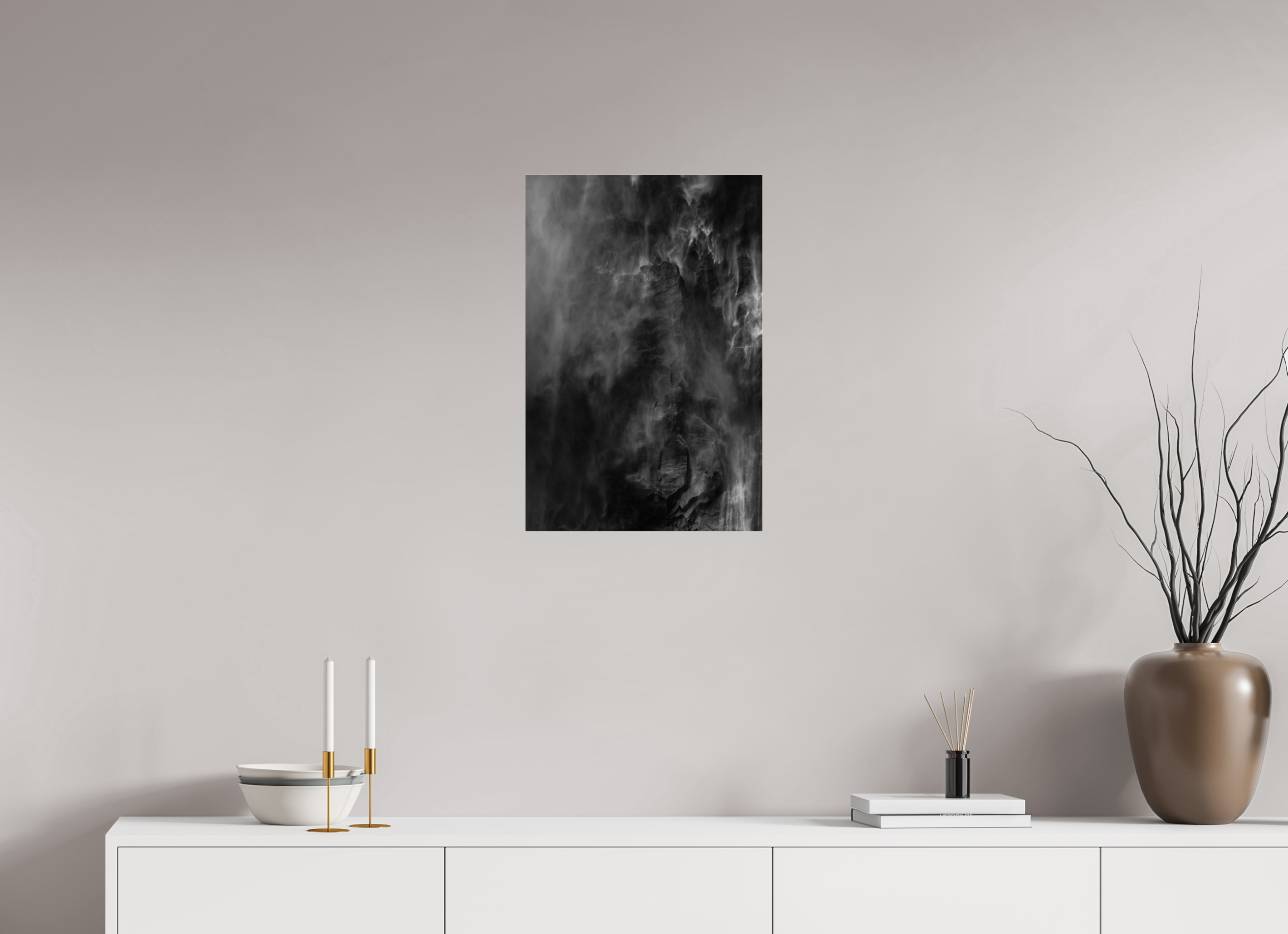 16 x 24″, acrylic Rock and Veil