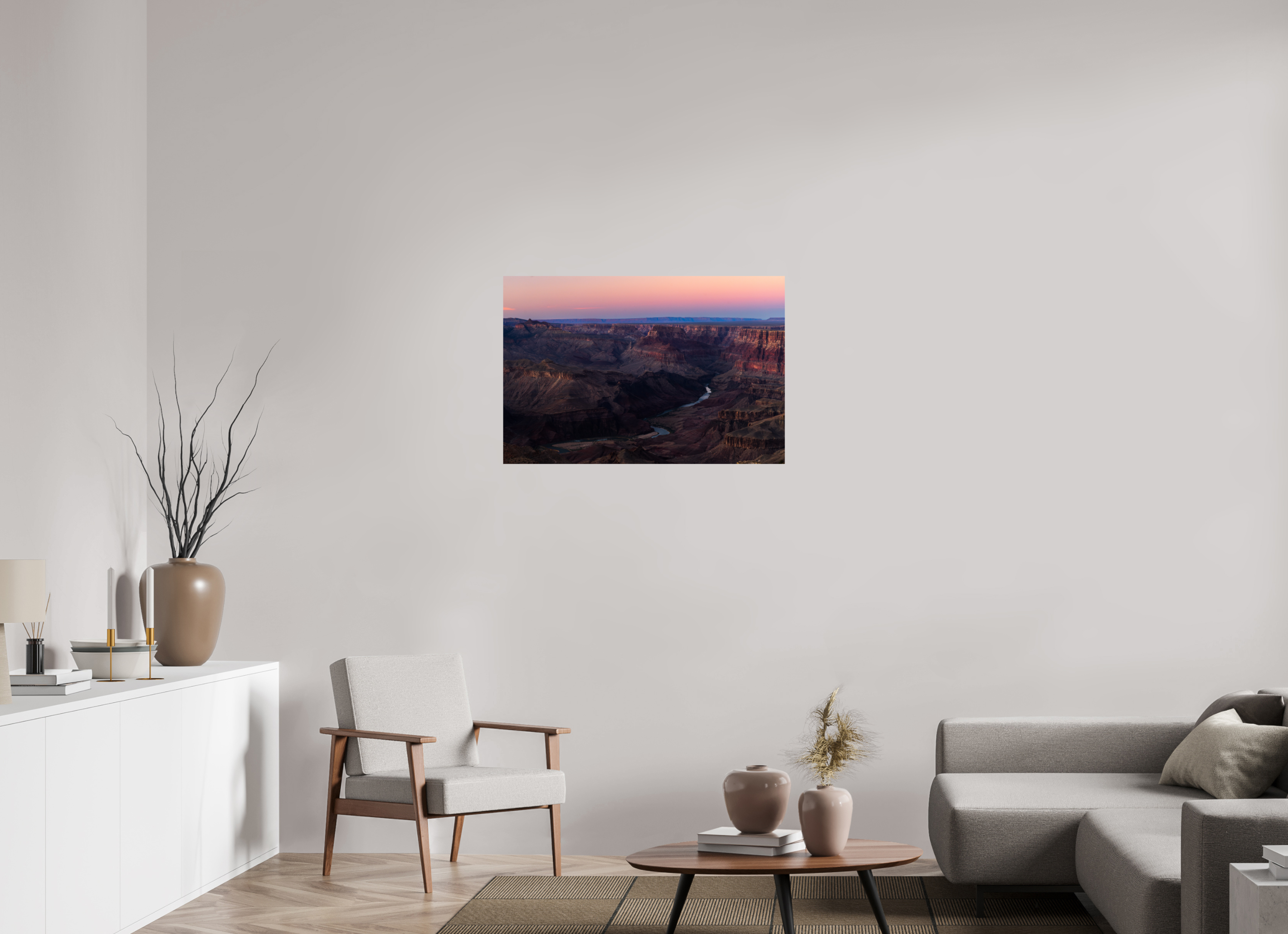 36 x 24″, Fine Art prints Grand Canyon River View – Layered Rock Formations Fine Art Print