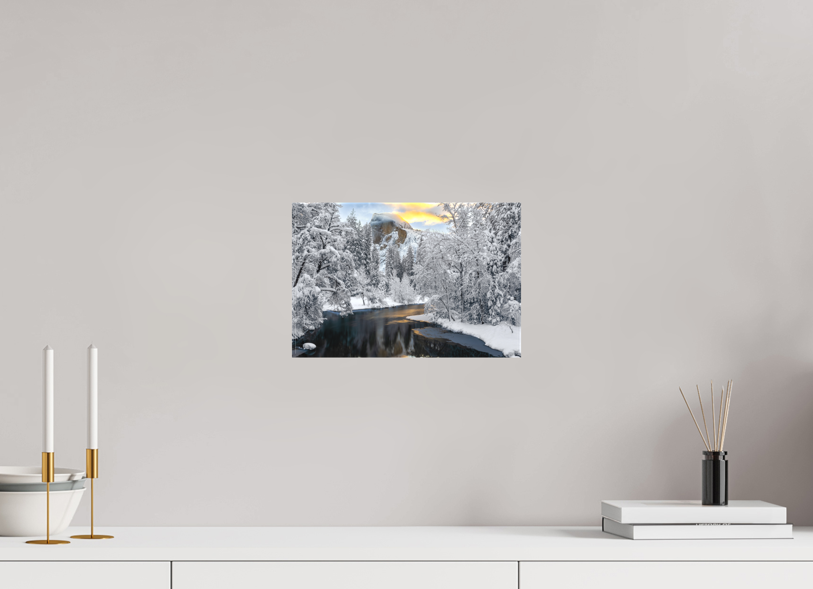 12 x 8″, Canvas Half Dome at Dawn, Sentinel Bridge
