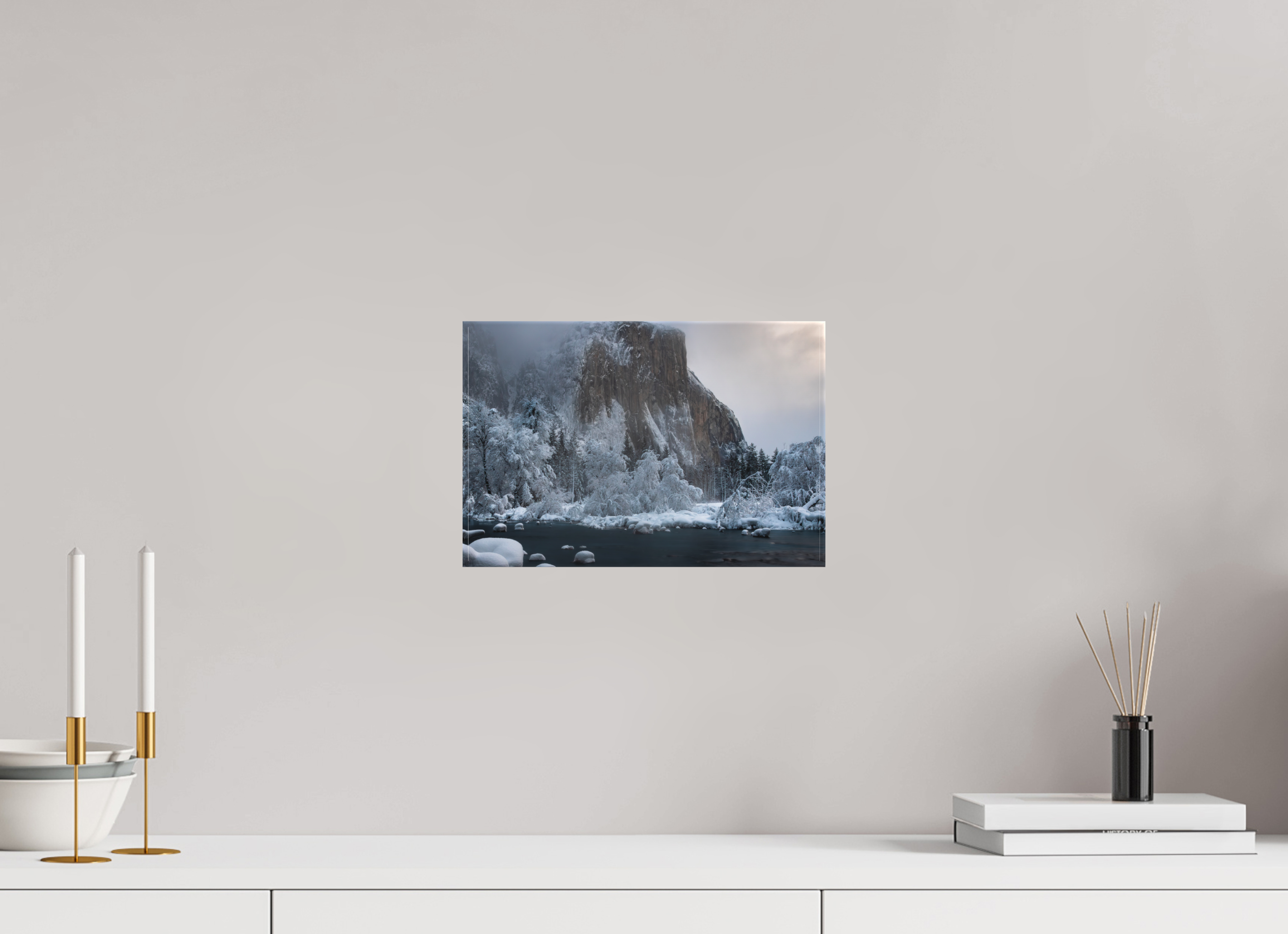 12 x 8″, Canvas El Capitan in Ice and Shadow