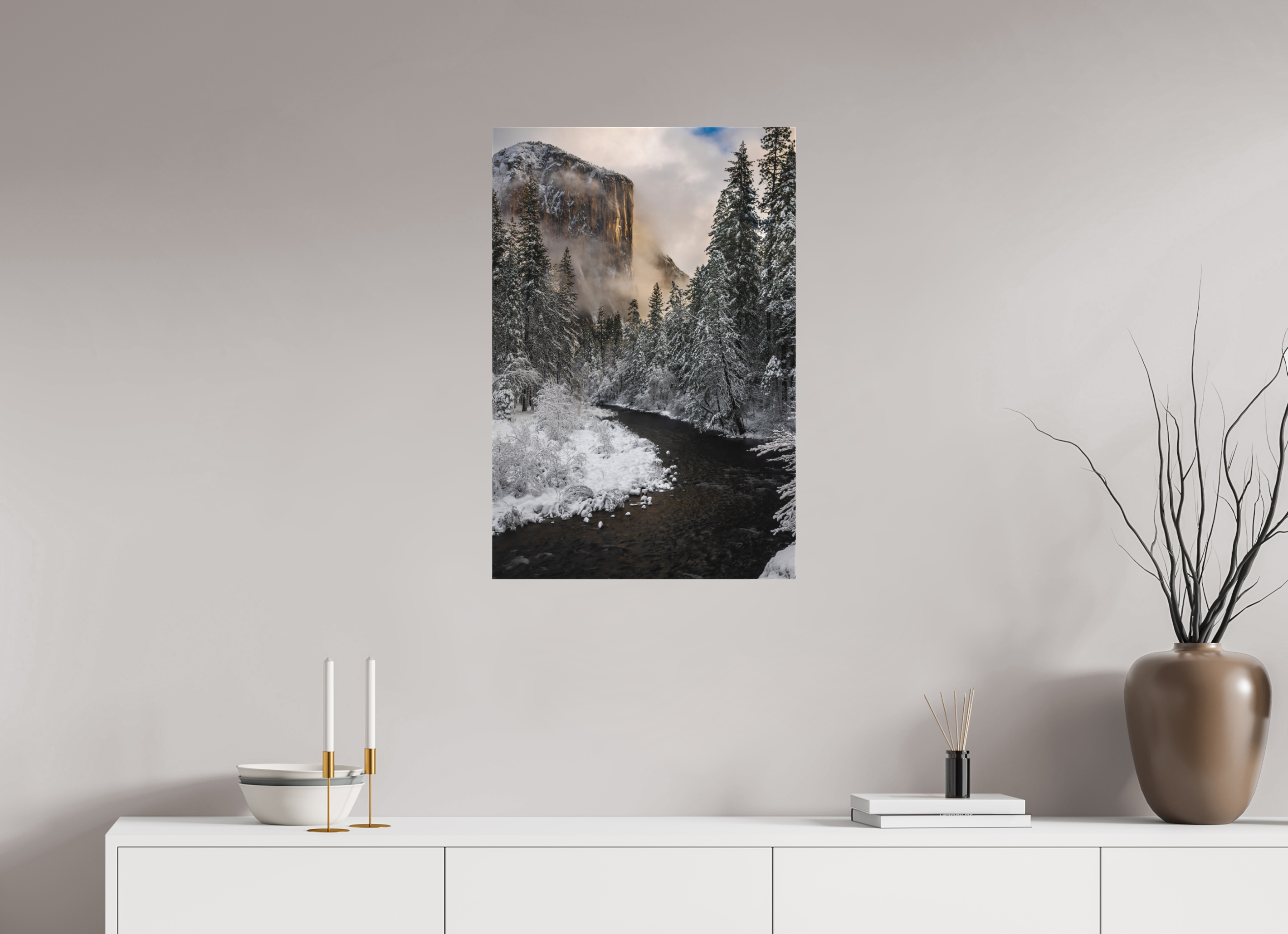 20 x 30″, Canvas El Capitan and the Merced, After the Storm