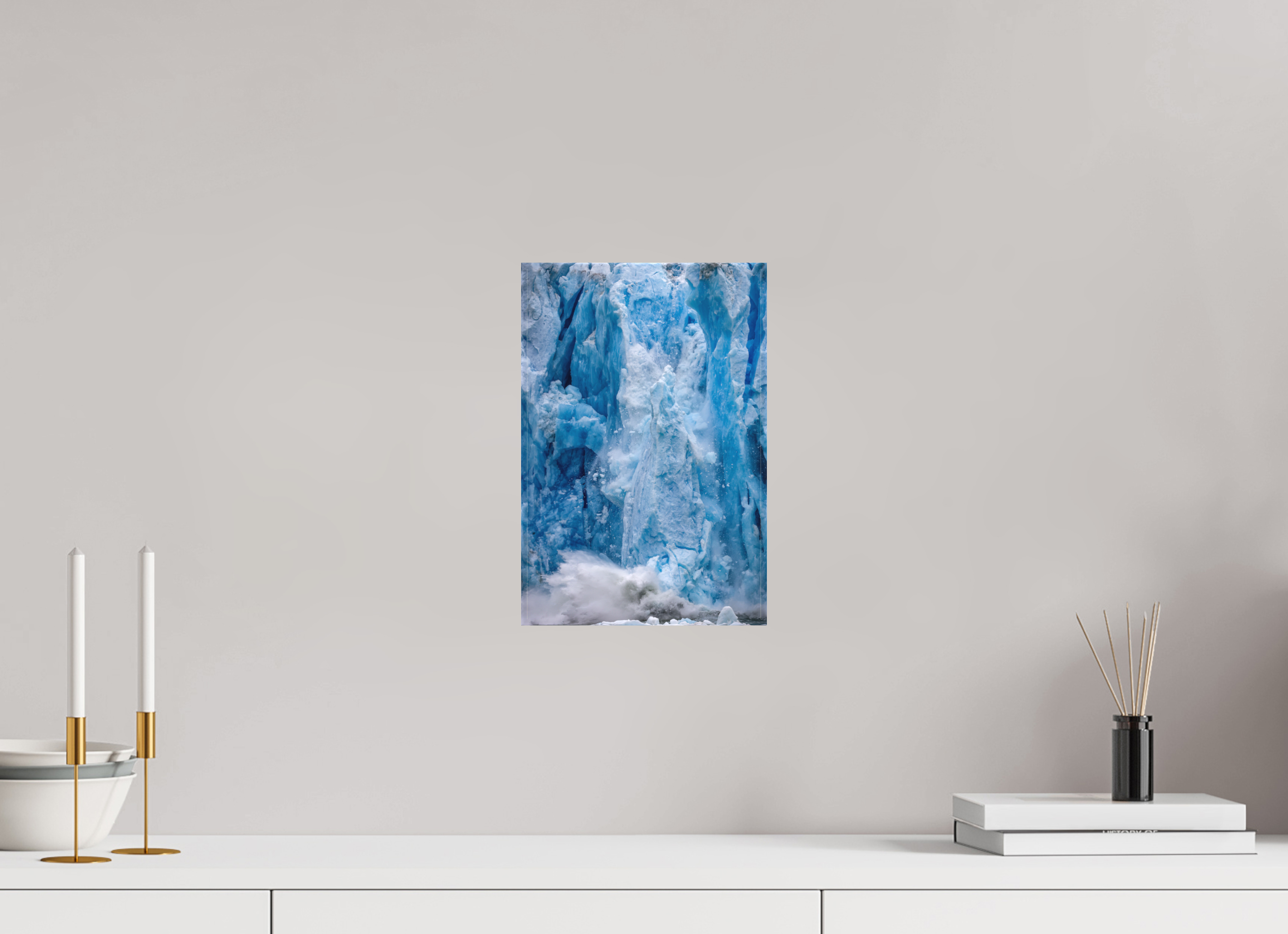 8 x 12″, Canvas BLUE GLACIER