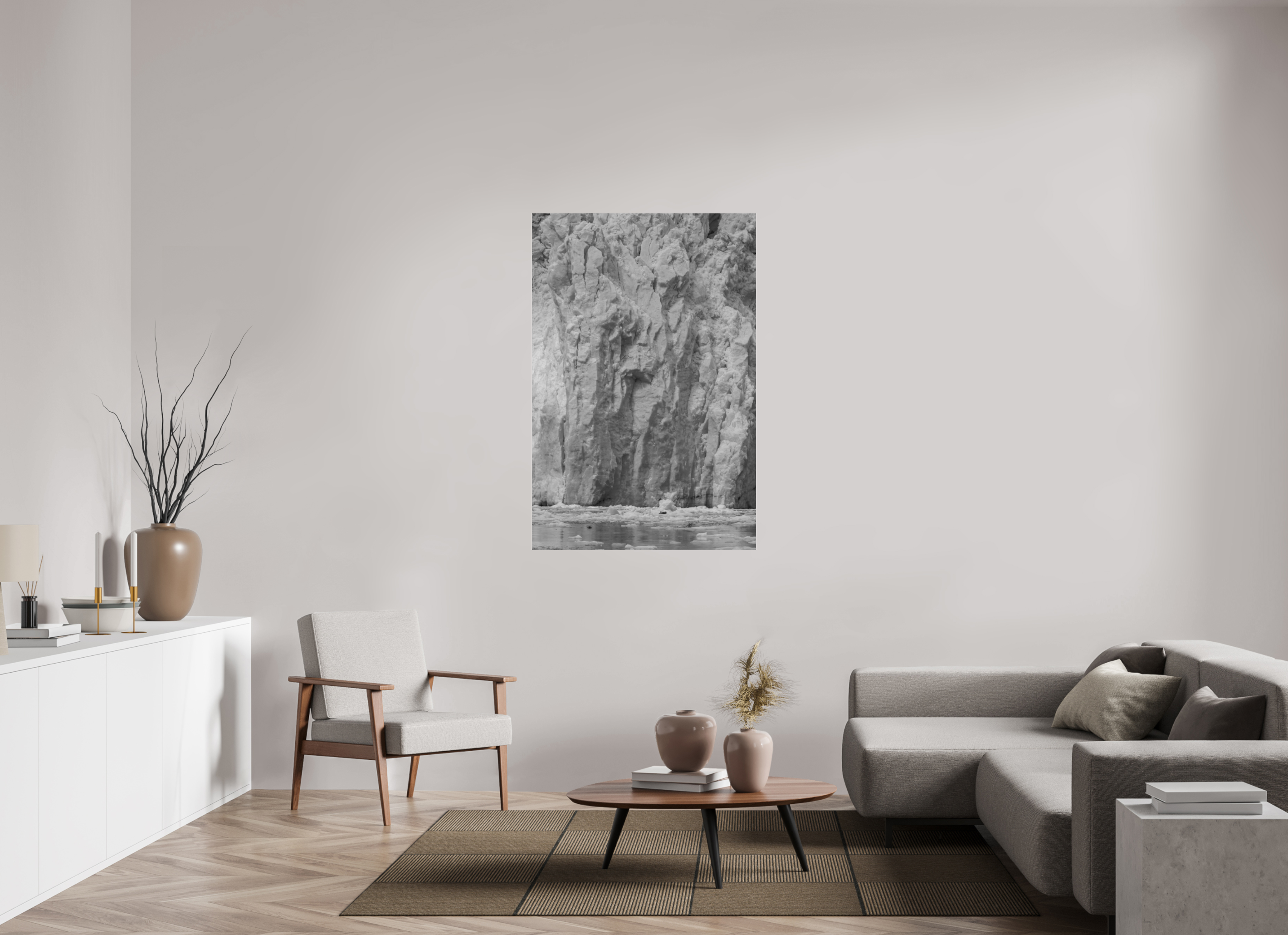36 x 54″, acrylic Ancient Ice