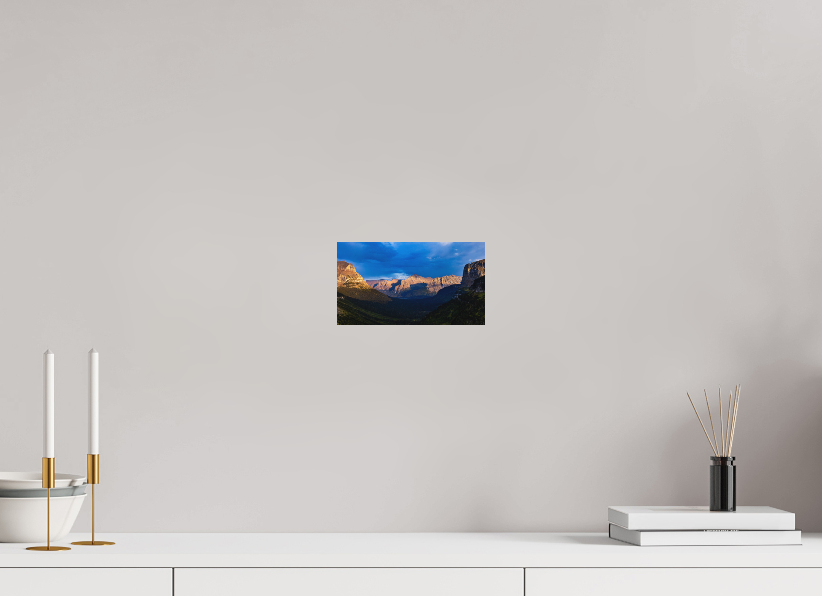 8 x 4.5″, Metal Autumn in Glacier