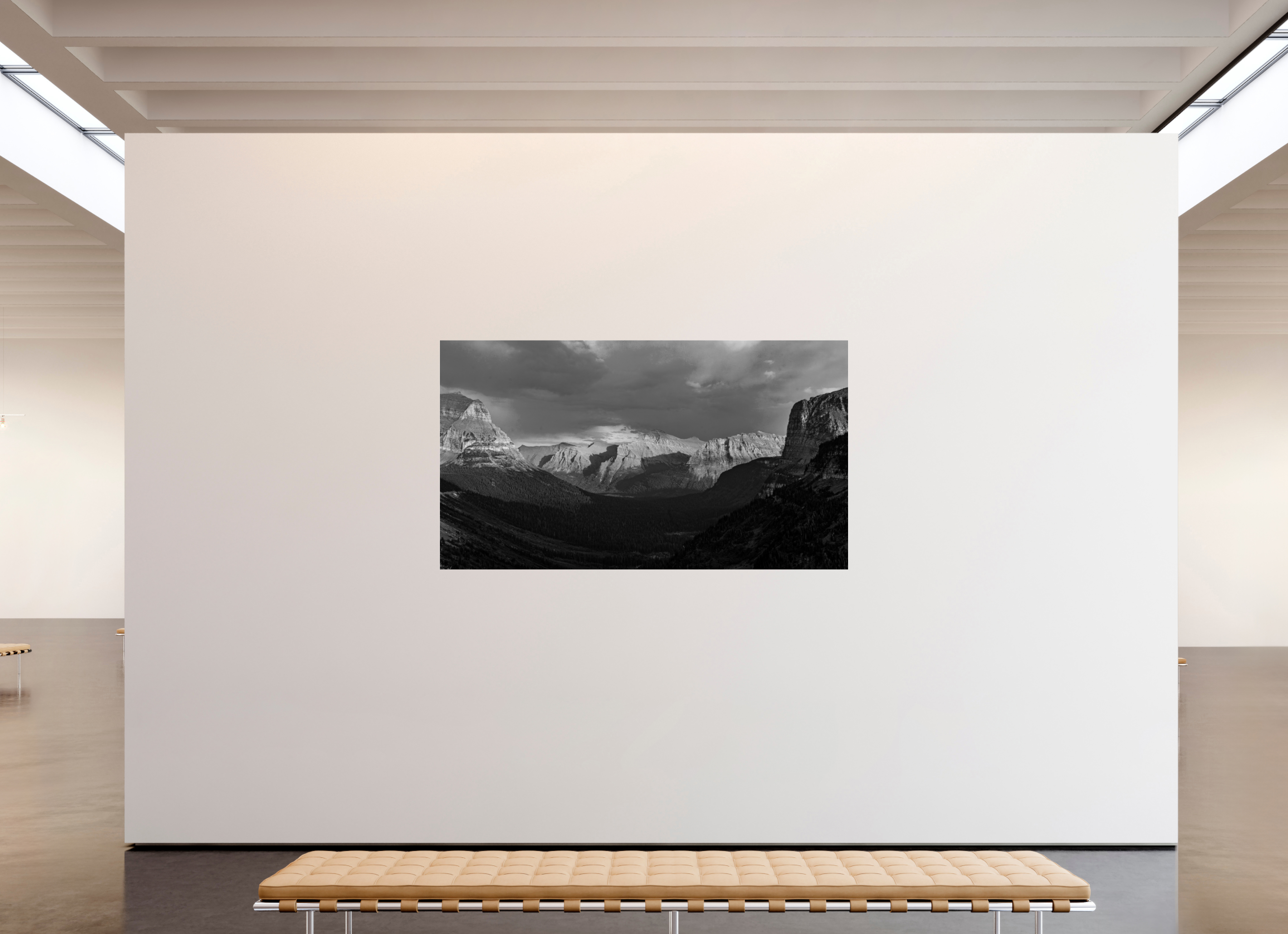 80 x 45″, acrylic Autumn in Glacier