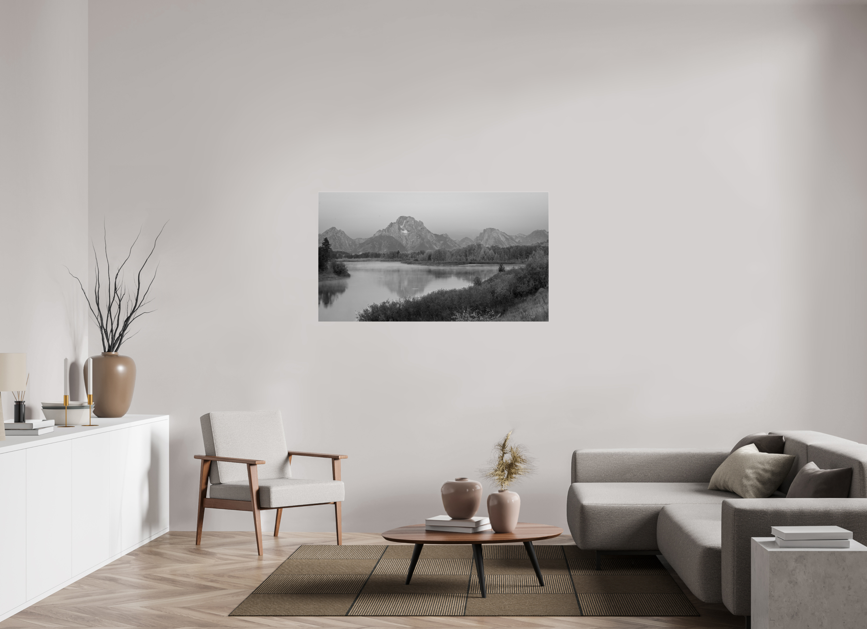 55 x 30.9″, acrylic TETON REFLECTION