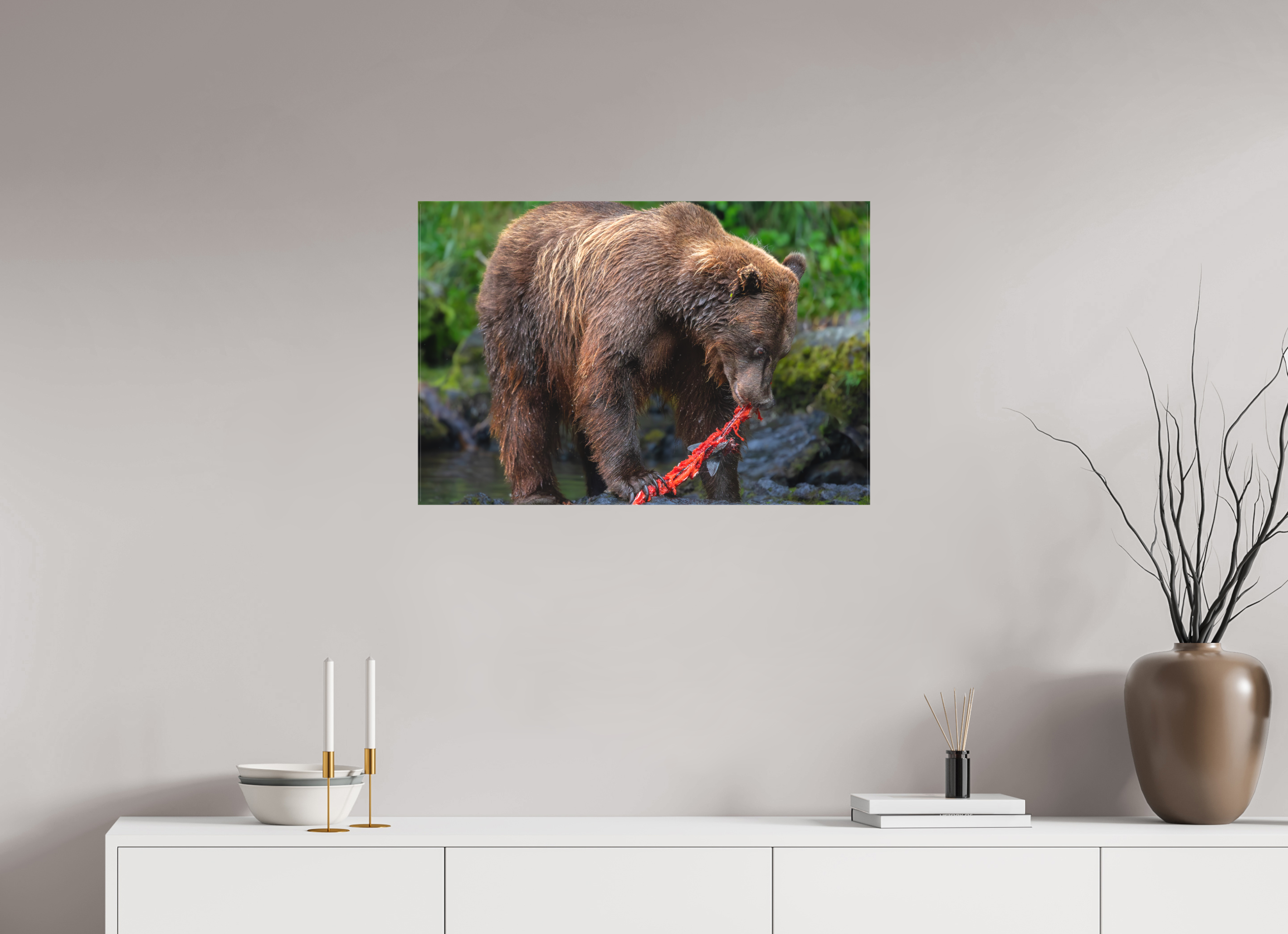 30 x 20″, Canvas First Light Salmon
