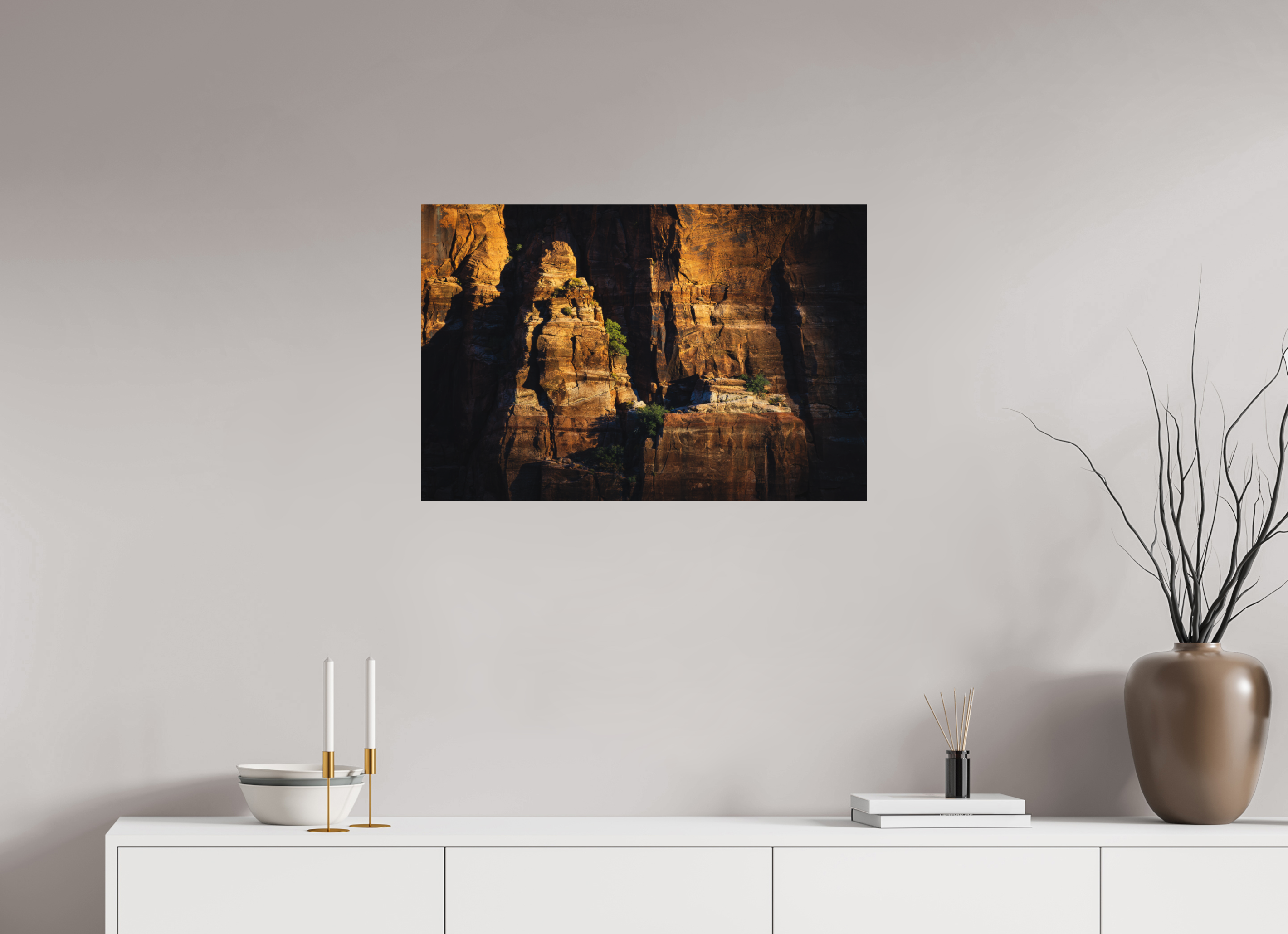 30 x 20″, Metal Canyon Walls – Southwest Desert Fine Art Photography Print