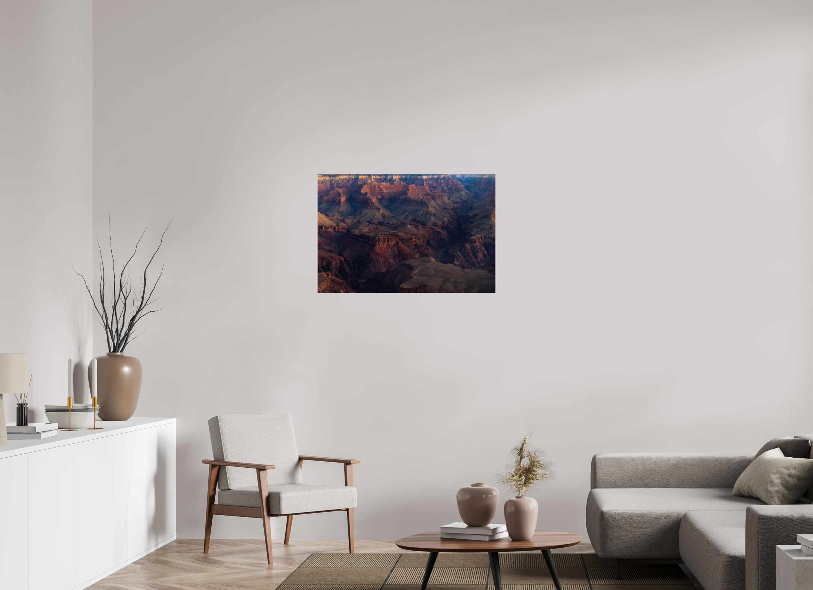 36 x 24″, Fine Art prints Grand Canyon River View – Layered Rock Formations Fine Art Print