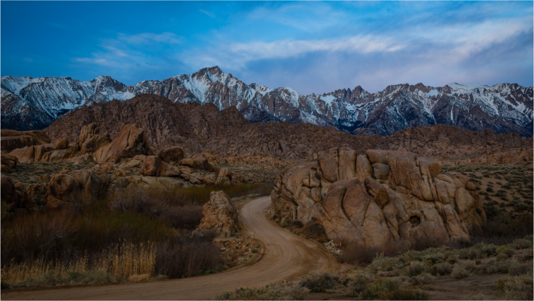 Main image Desert Road to the Sierra