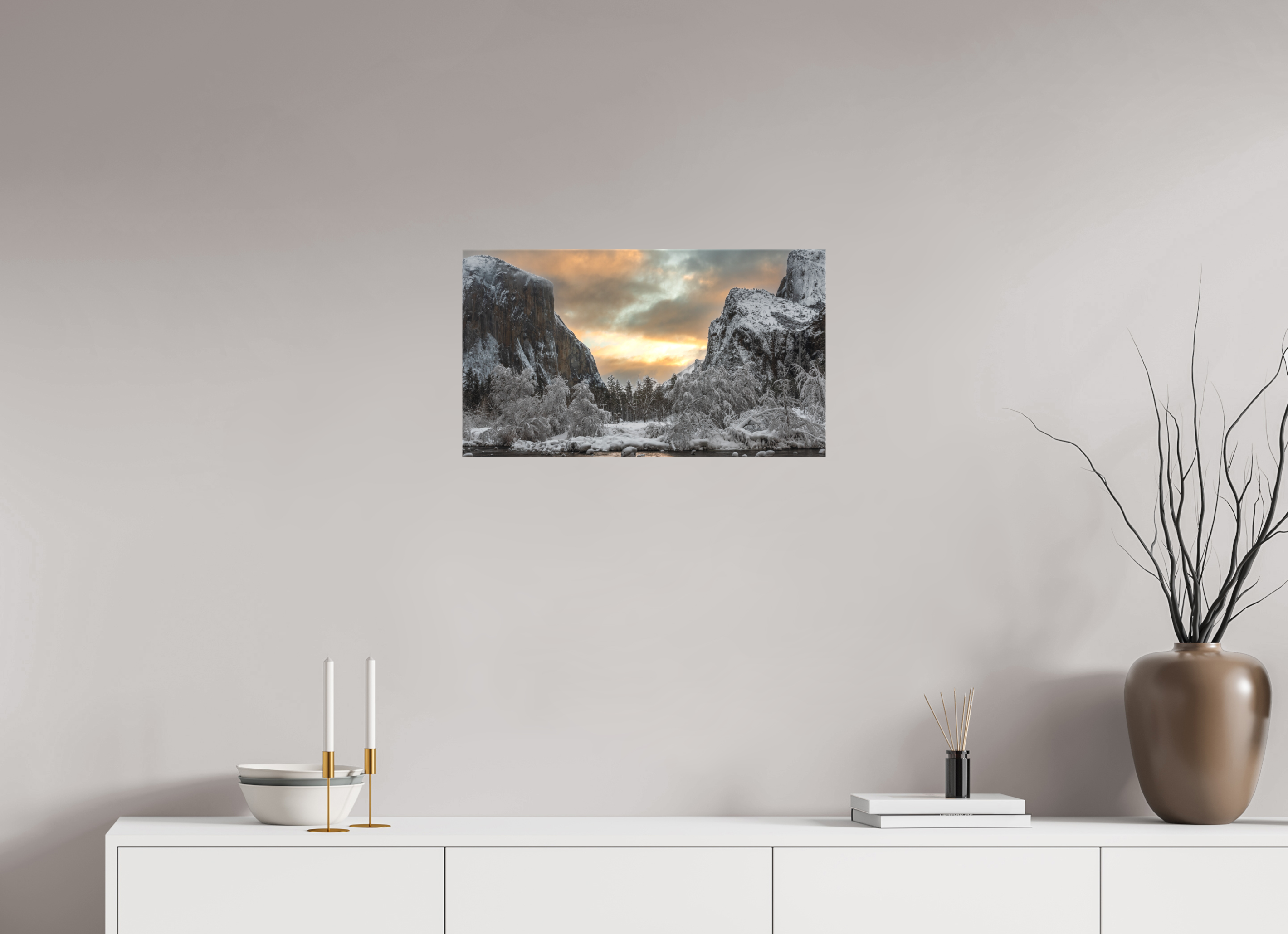 24 x 13.5″, Canvas Tunnel View After the Storm