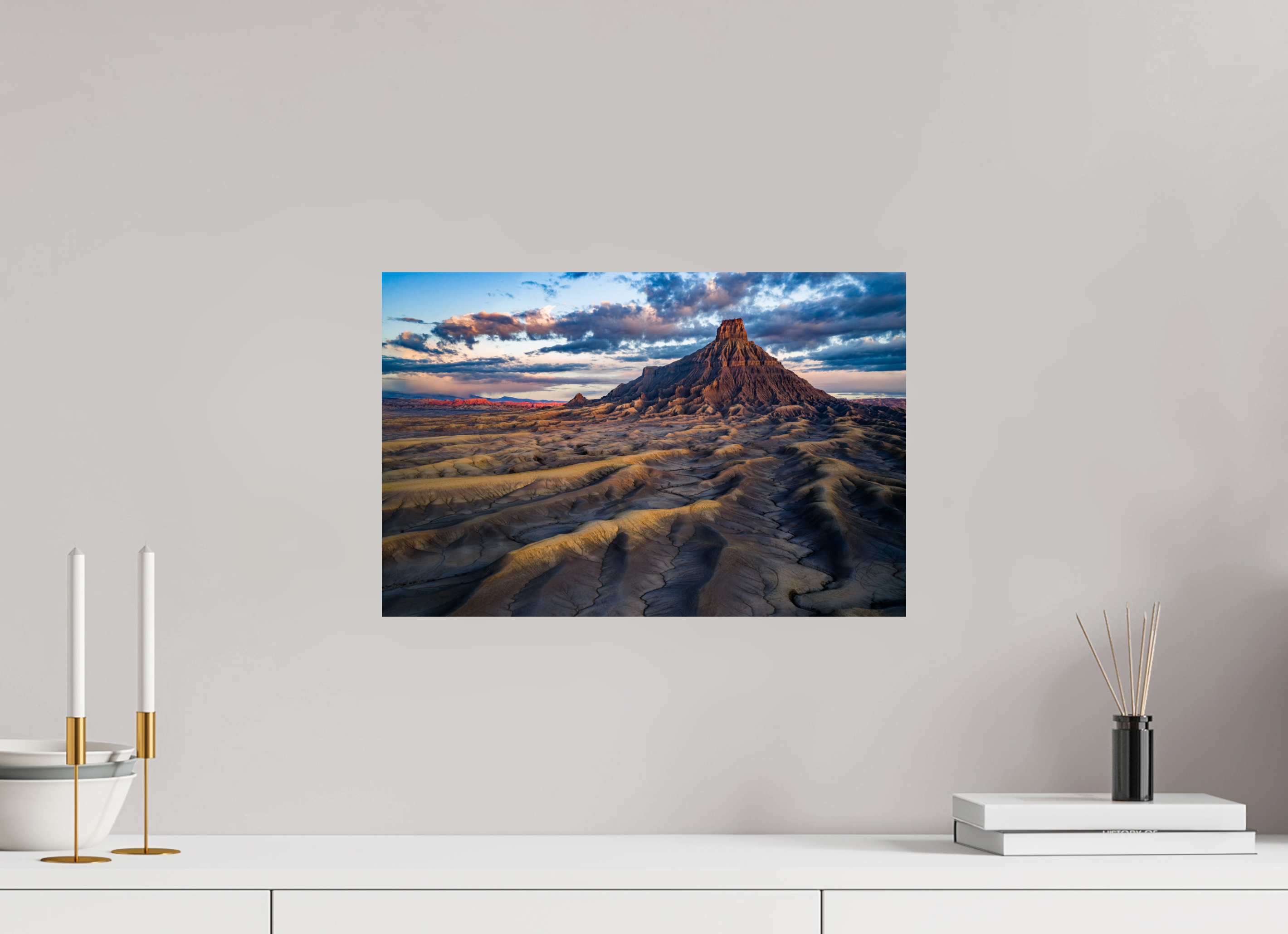 18.3 x 12″, Fine Art prints FACTORY BUTTE AT DAWN