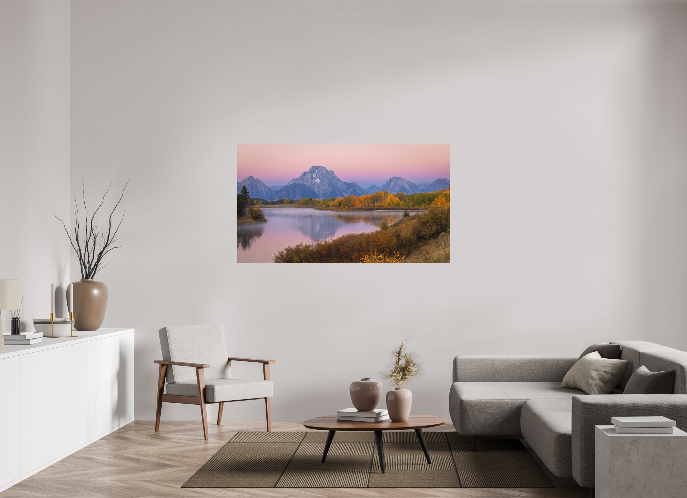 64 x 36″, Metal TETON REFLECTION