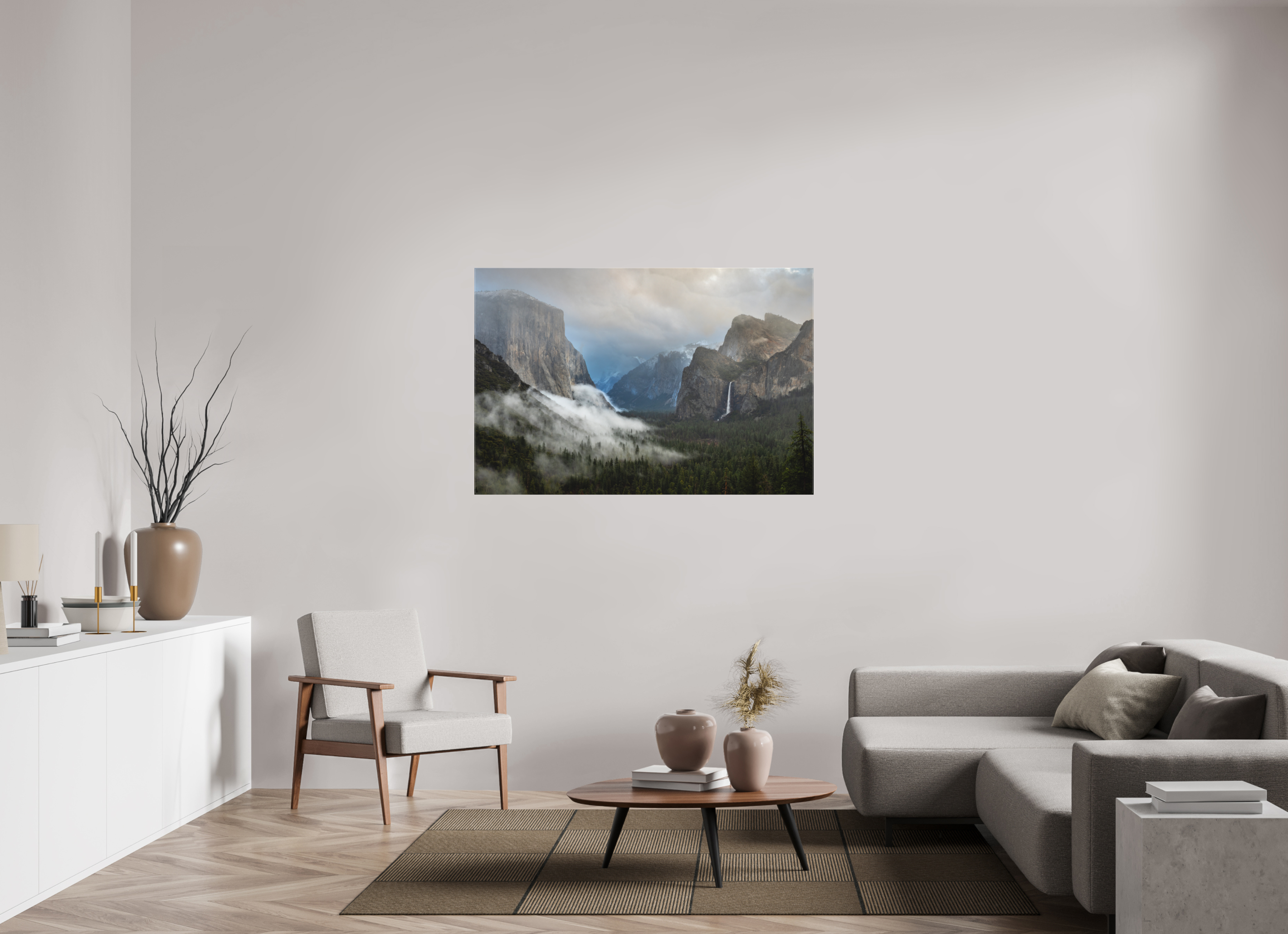 54 x 36″, Canvas Morning Mist, Yosemite Valley