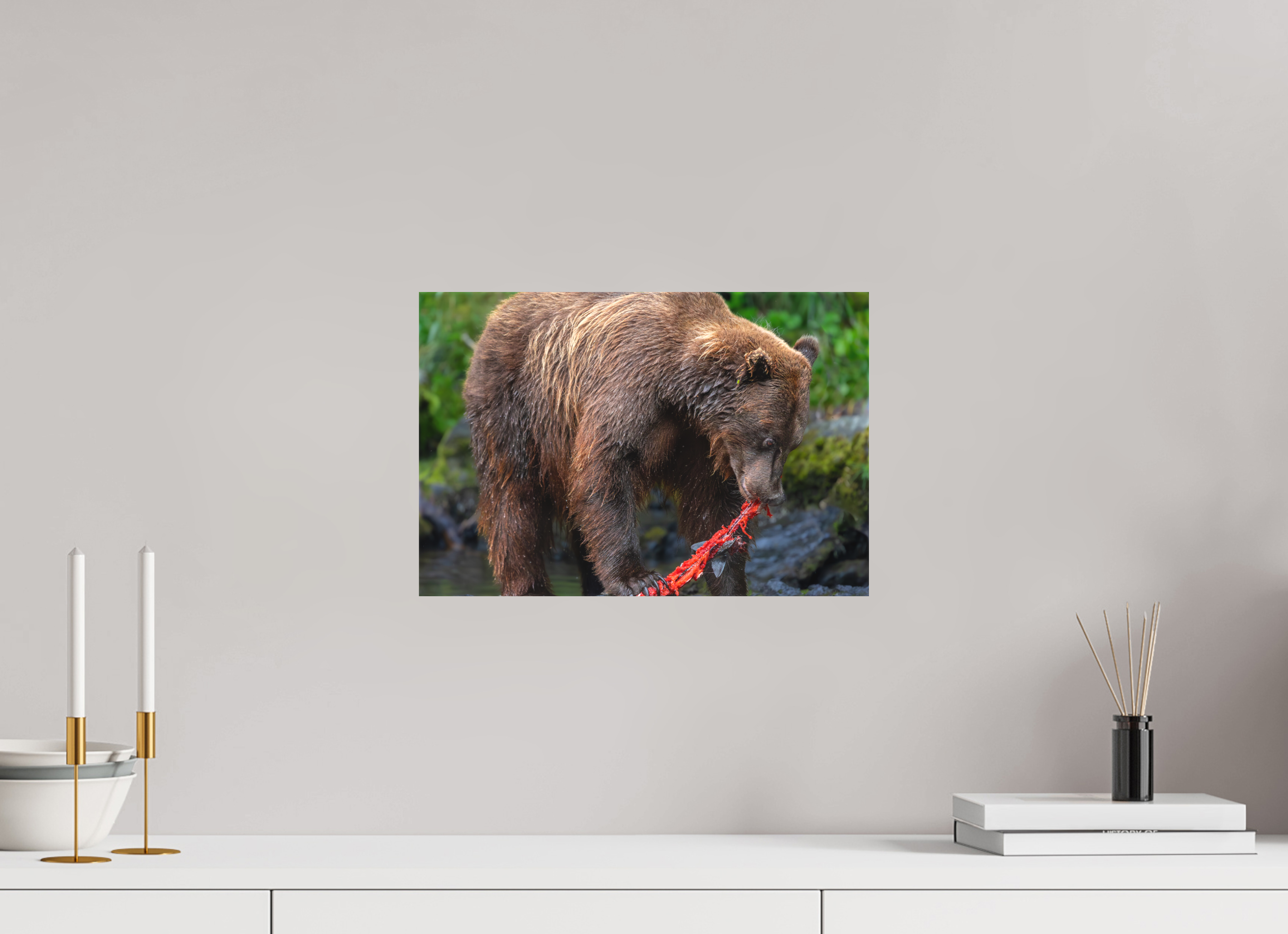 15 x 10″, Canvas First Light Salmon
