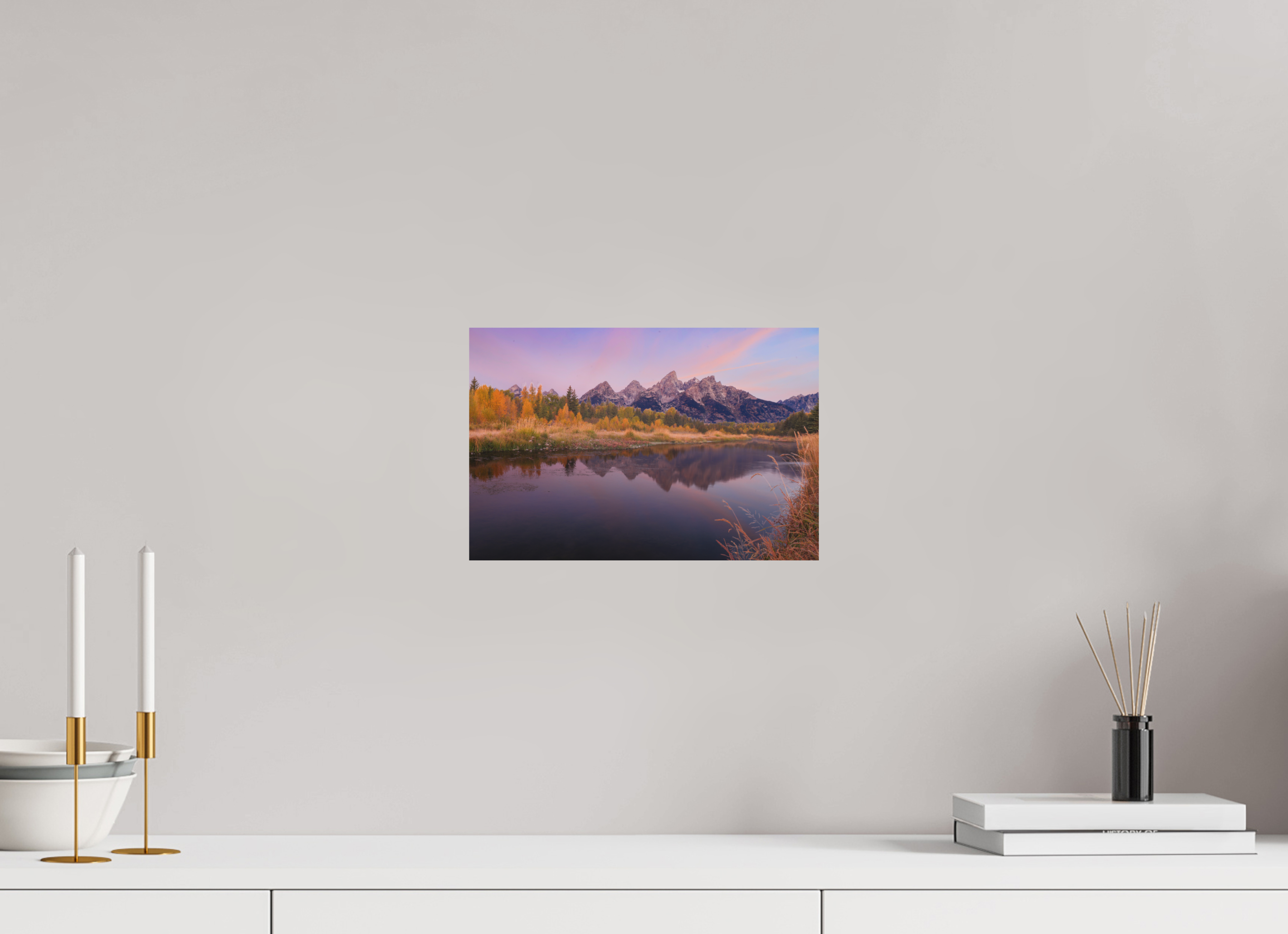 12 x 8″, Metal TETON SUNRISE