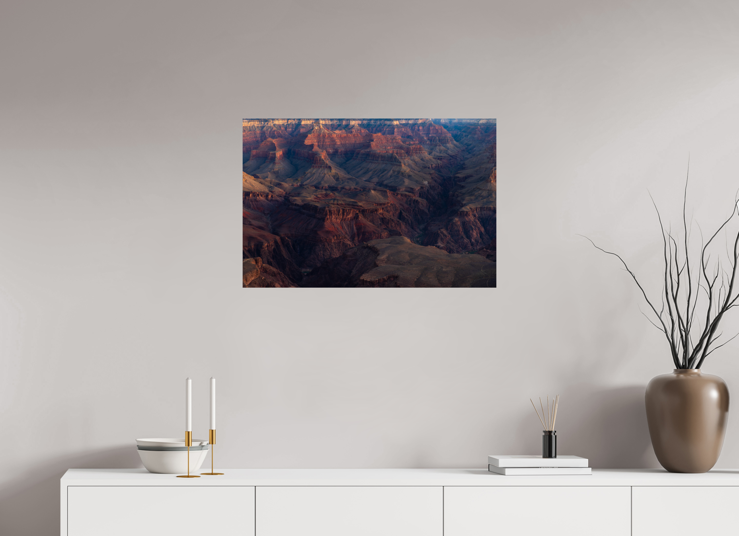 30 x 20″, Fine Art prints Grand Canyon River View – Layered Rock Formations Fine Art Print