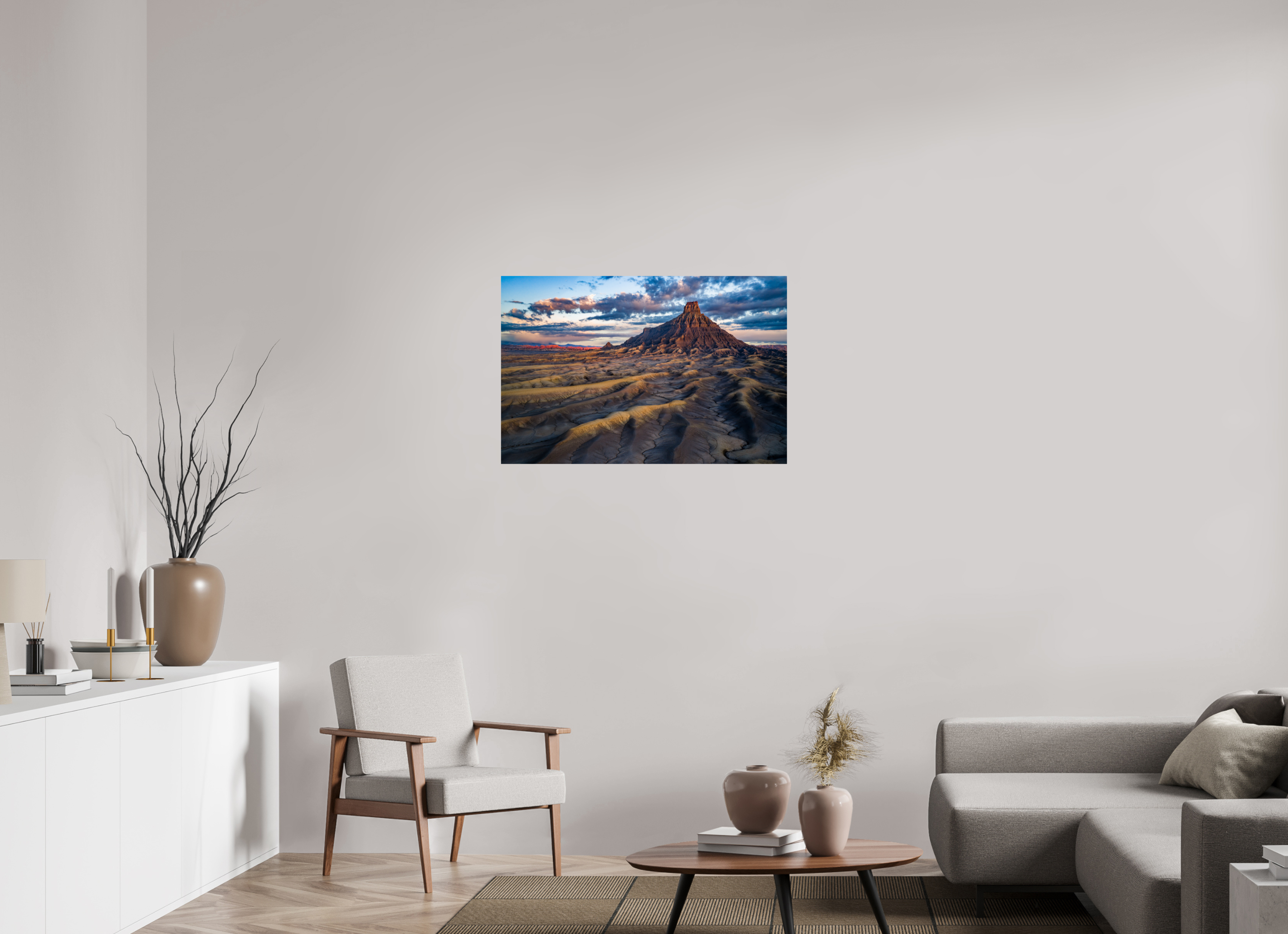 36.5 x 24″, Fine Art prints FACTORY BUTTE AT DAWN