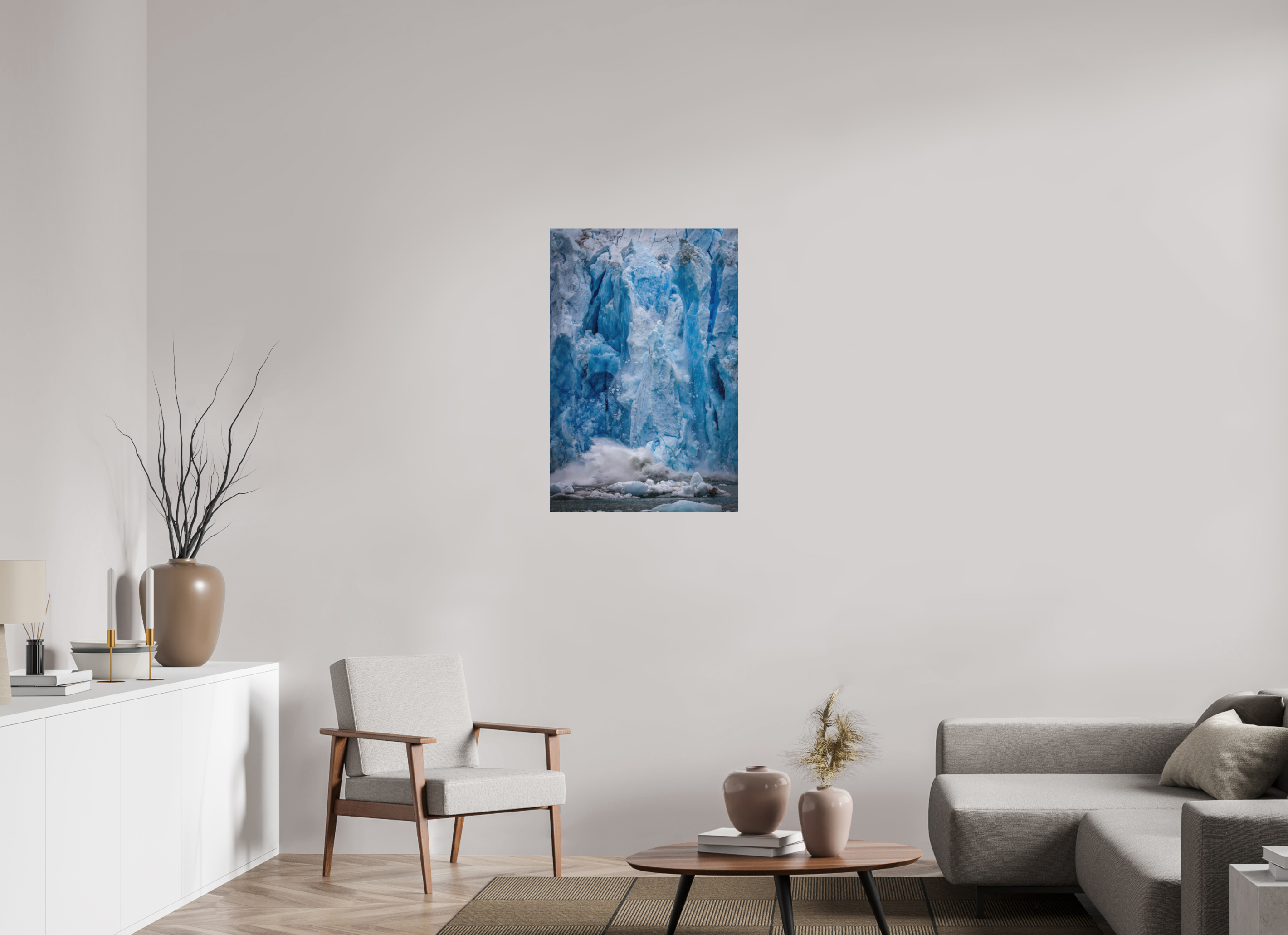 24 x 36″, Metal BLUE GLACIER