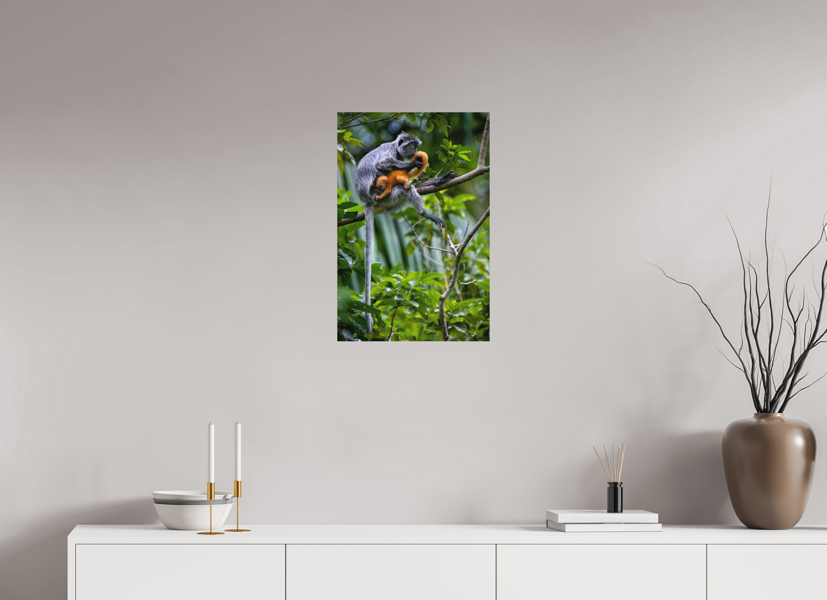 16 x 24″, Metal treetop watch