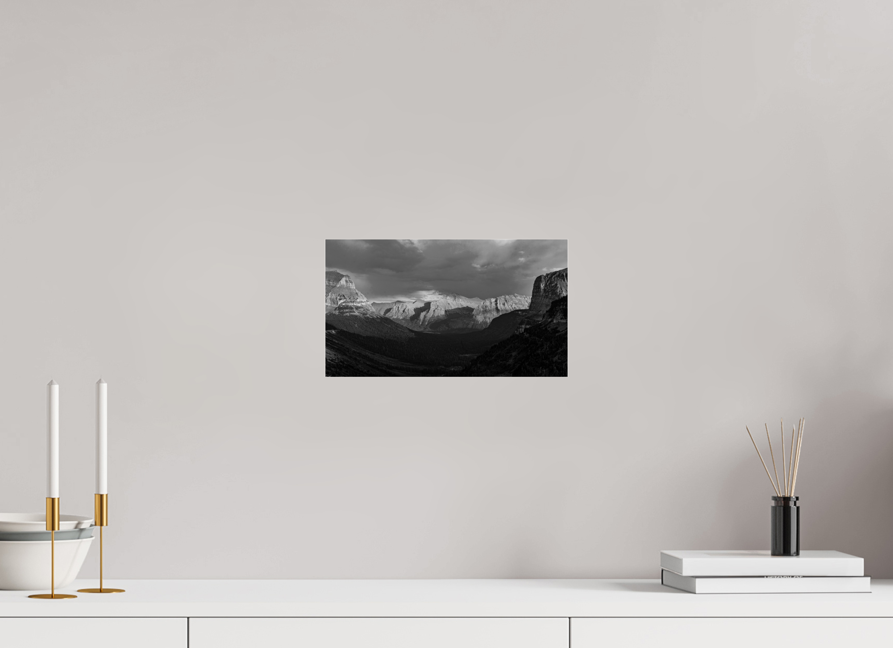 12 x 6.8″, acrylic Autumn in Glacier