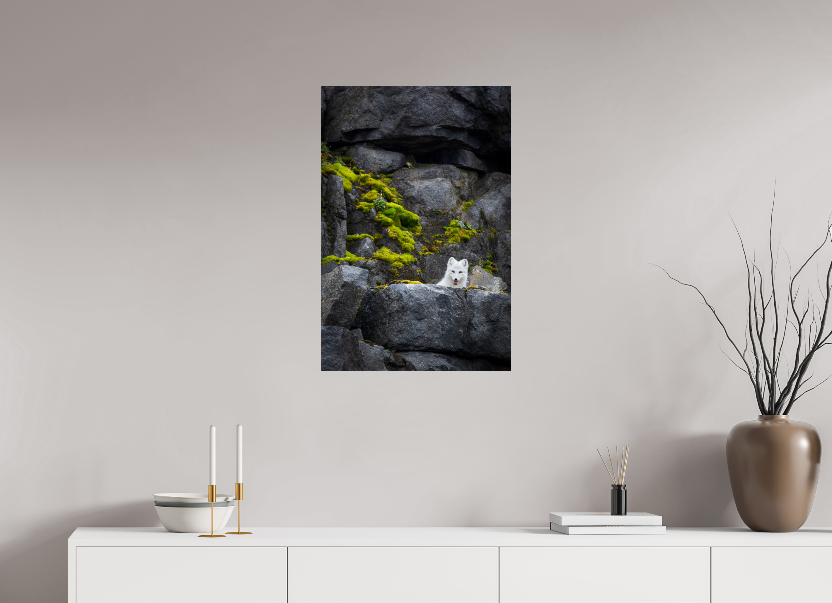 20 x 30″, Fine Art prints WHITE FOX
