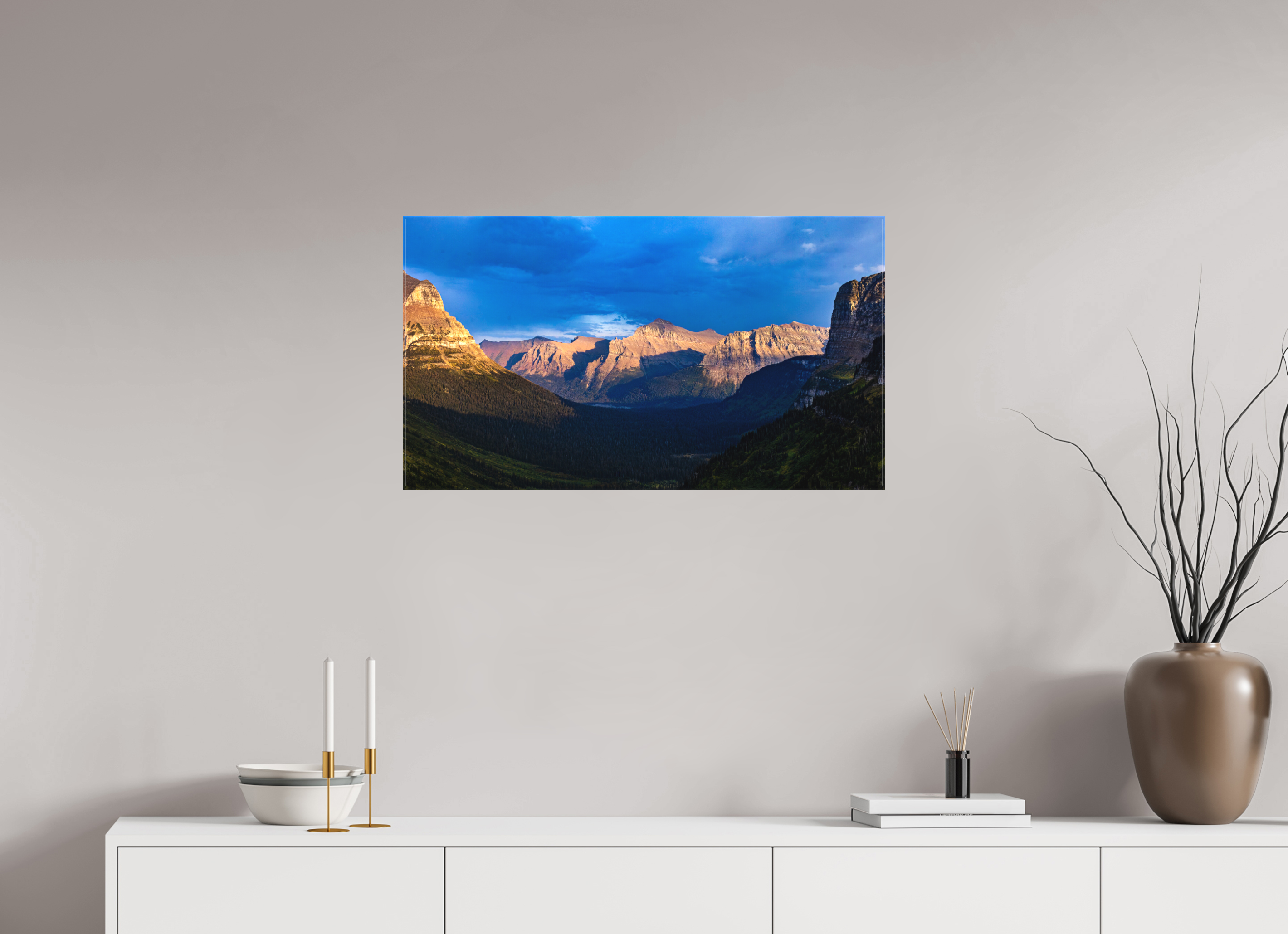 32 x 18″, Canvas Autumn in Glacier