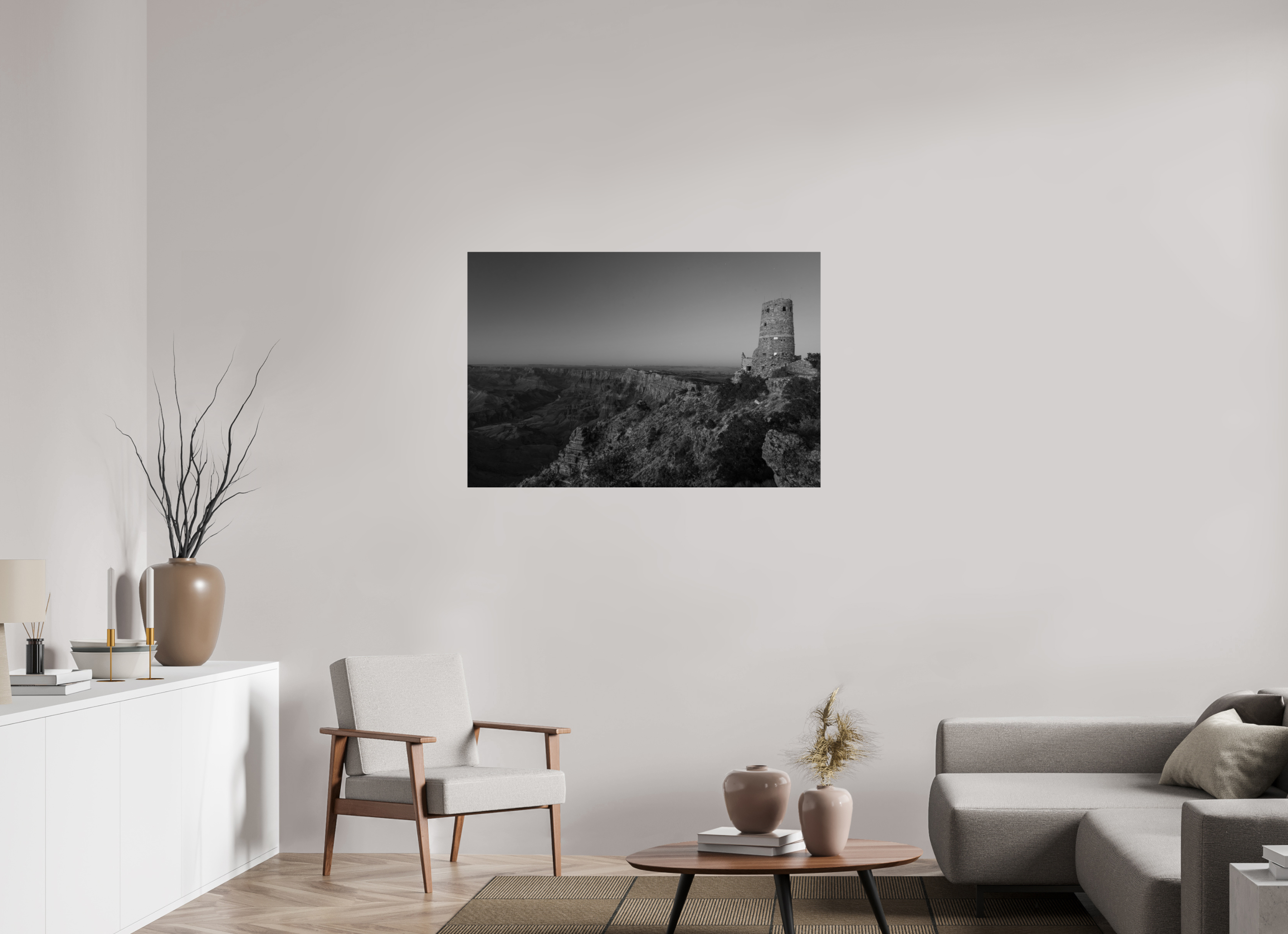 45 x 30″, acrylic Desert View Watchtower at Twilight – Grand Canyon Fine Art Print