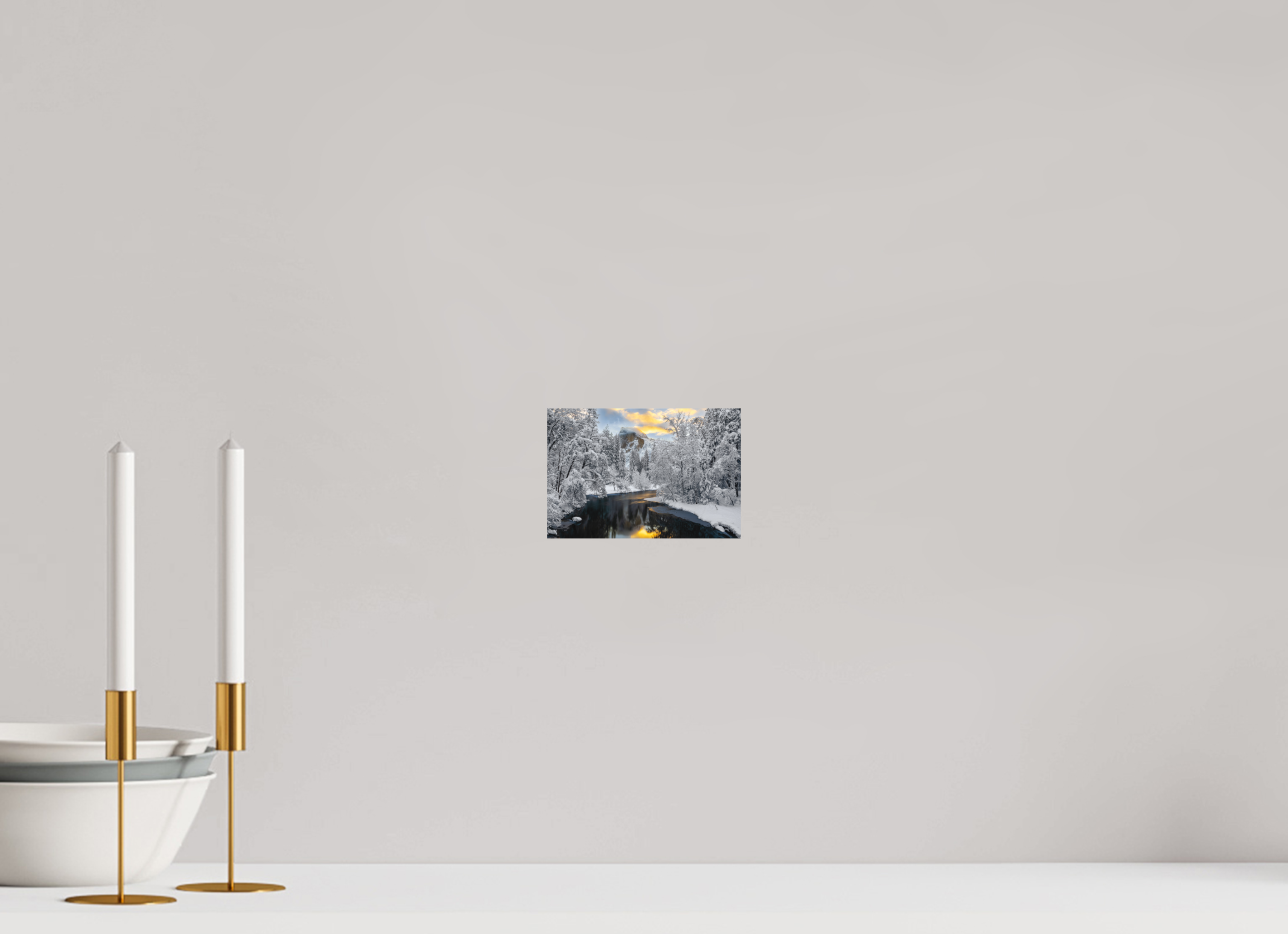6 x 4″, Metal Half Dome at Dawn, Sentinel Bridge
