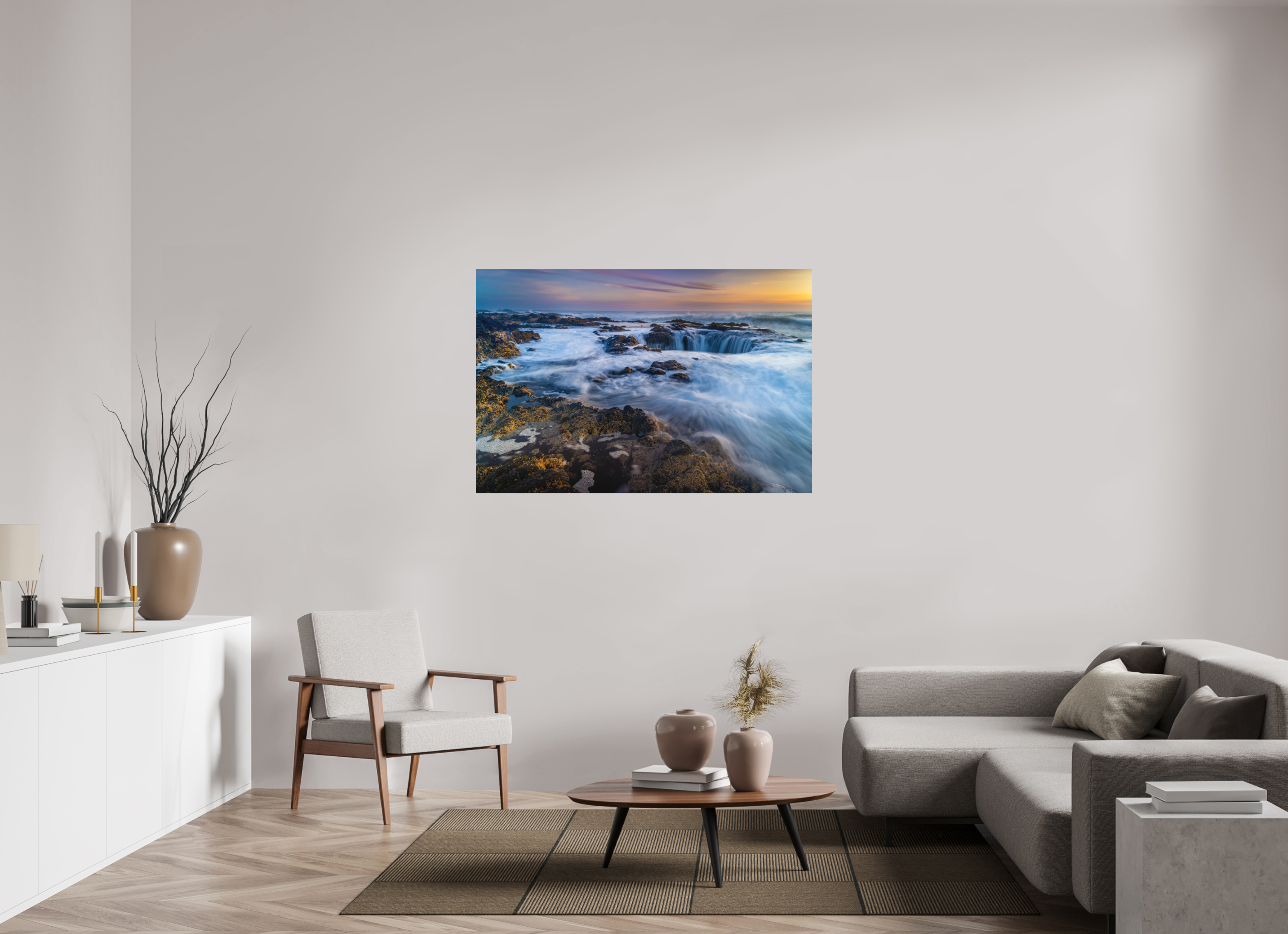 54 x 36″, Metal Thor's Well