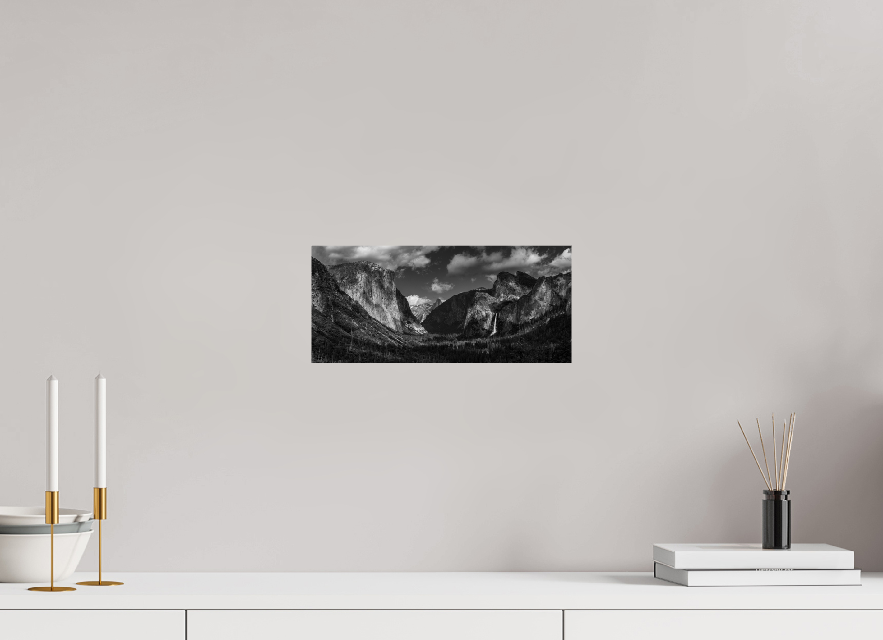 13.2 x 6″, Fine Art prints tunnel view, silver