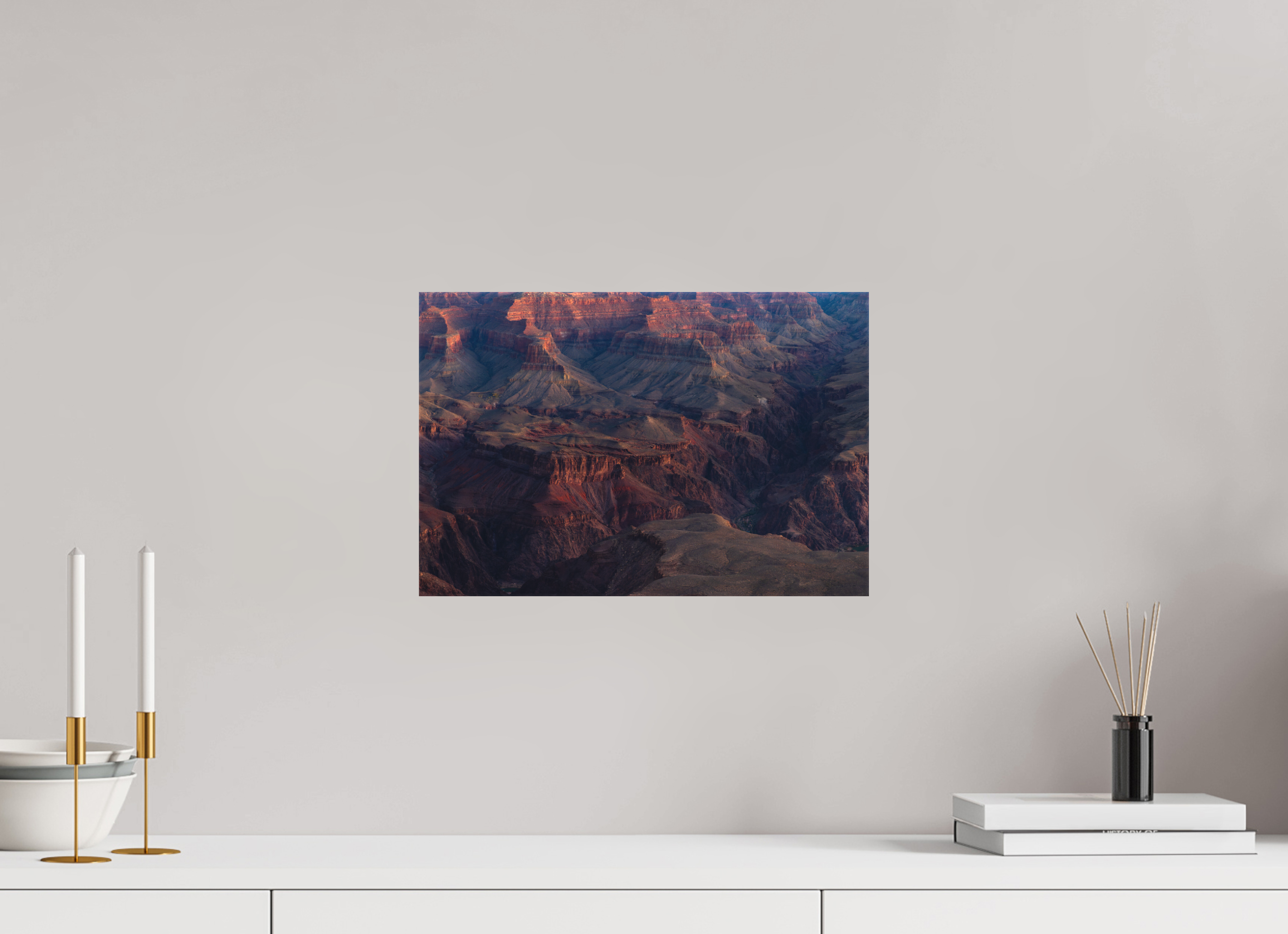 15 x 10″, Canvas Grand Canyon River View – Layered Rock Formations Fine Art Print